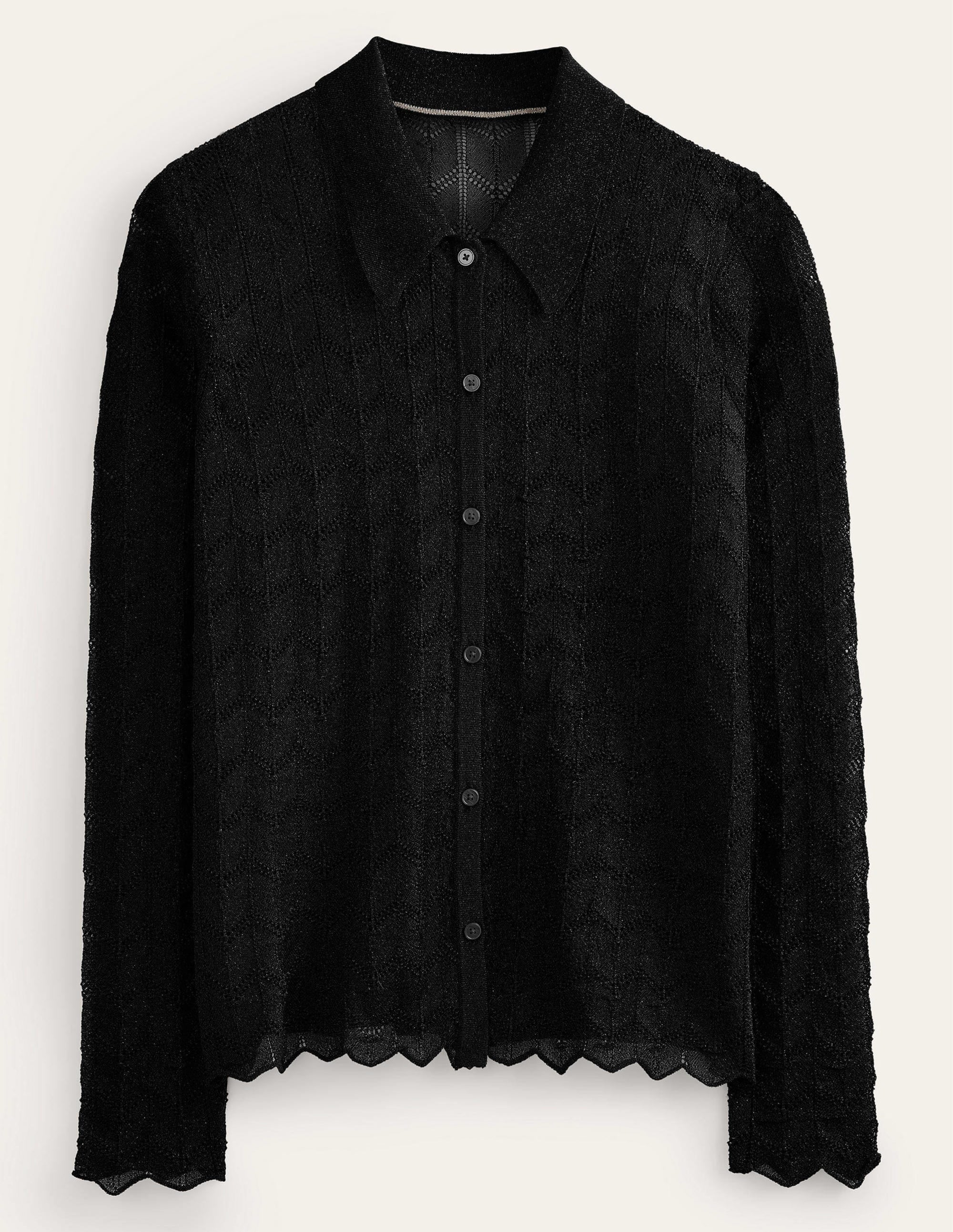  Knitted Beach Shirt-Metallic Black、mySite、ashleygrahame