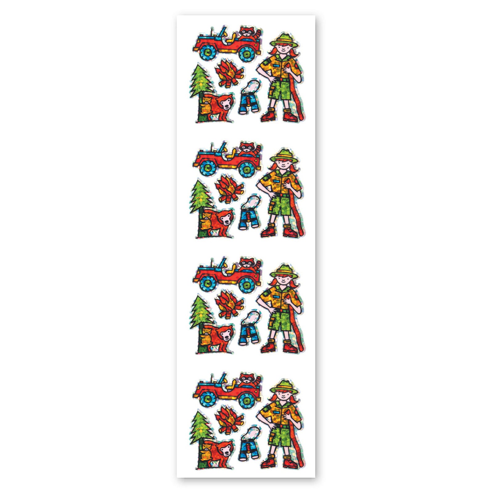  Park Ranger Sparkly Prismatic Stickers - Packaged、mySite、ghnorth