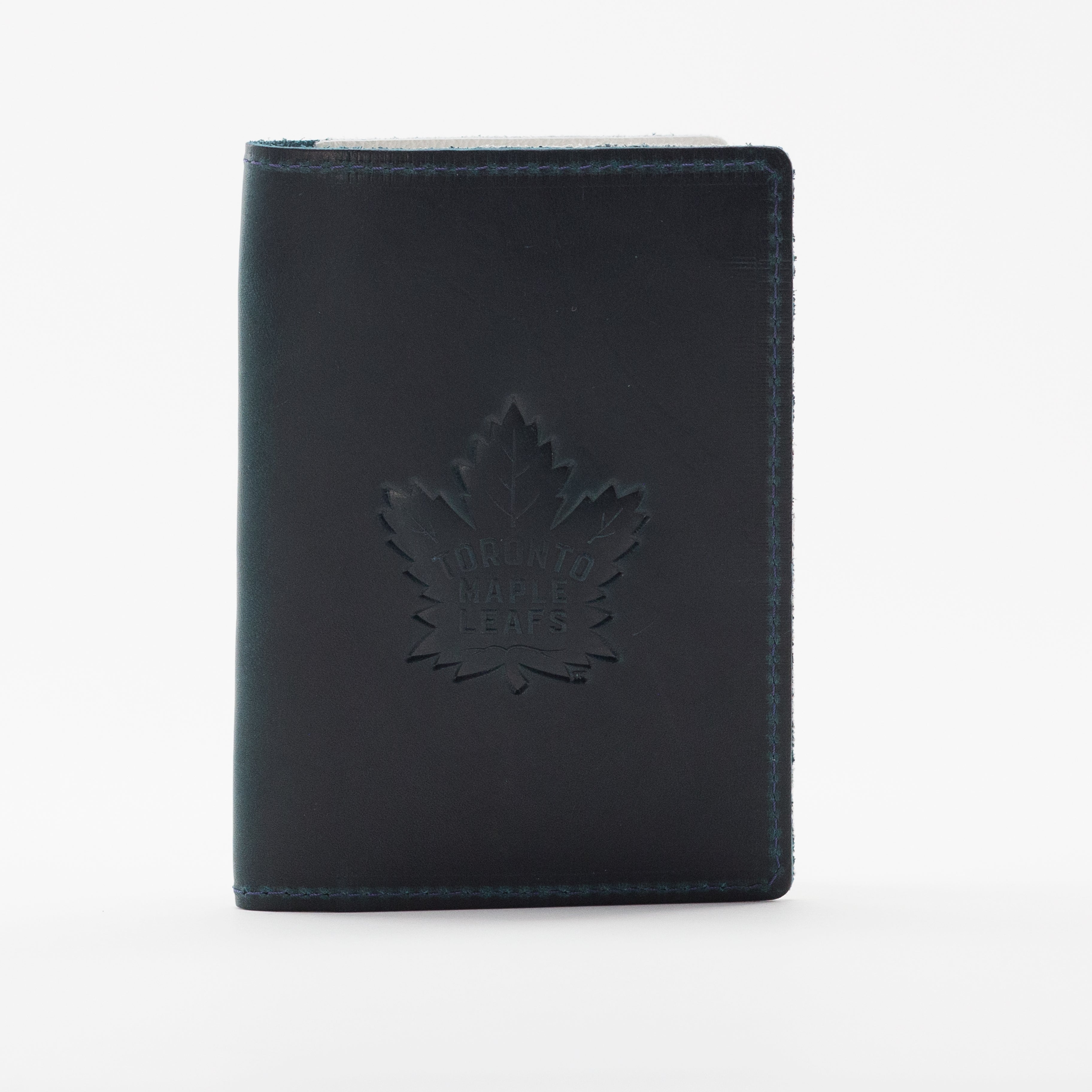 Leather Passport Holder - BLUE
