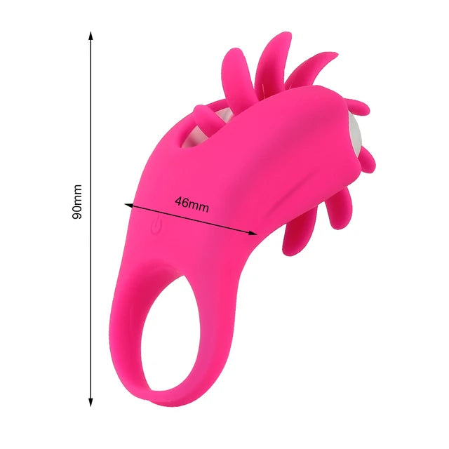 Come Closer Clit Spinner | Cock Ring | 2 in 1 Vibrating | Tongue Licking、mySite、bottomscart