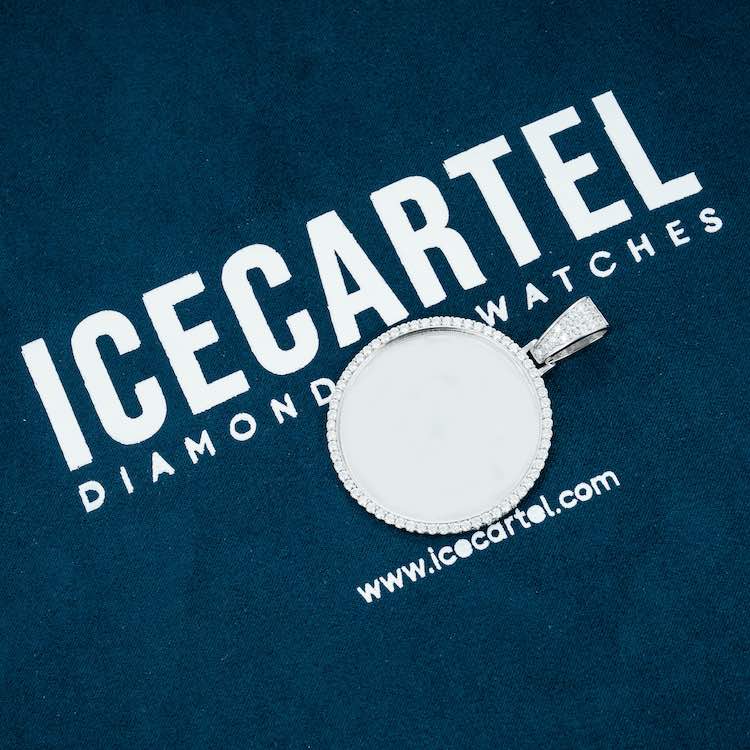 Custom Moissanite Picture Pendant 14K Gold、mySite、hinf8tx79