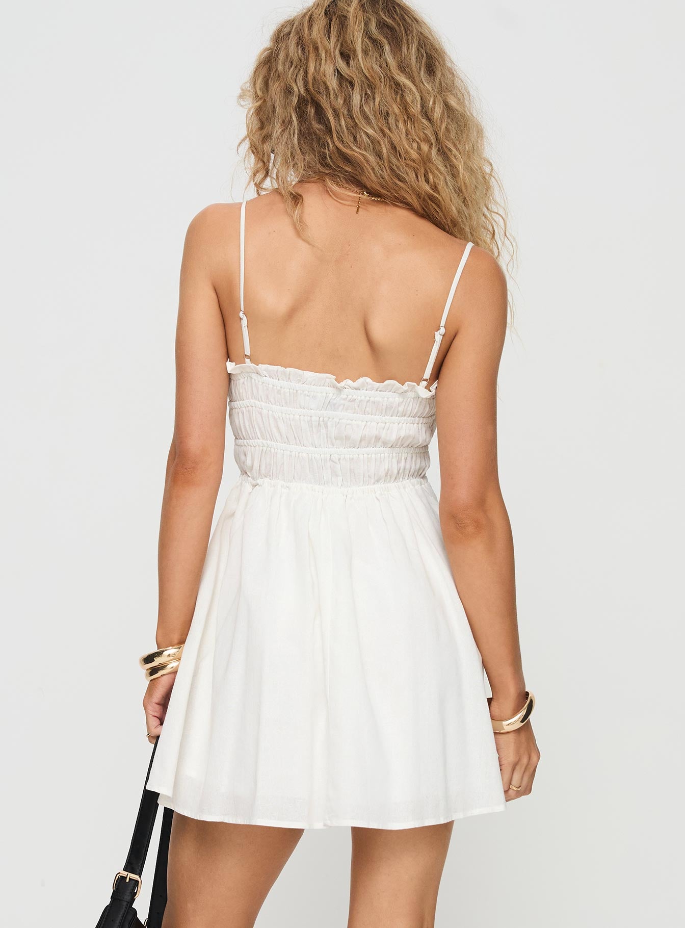 Ketzia Mini Dress White、mySite、solidvoid