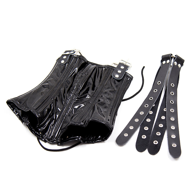 BDSM Mask Muzzle & Belt Set | PU leather | Fetish | Adjustable、mySite、bottomscart