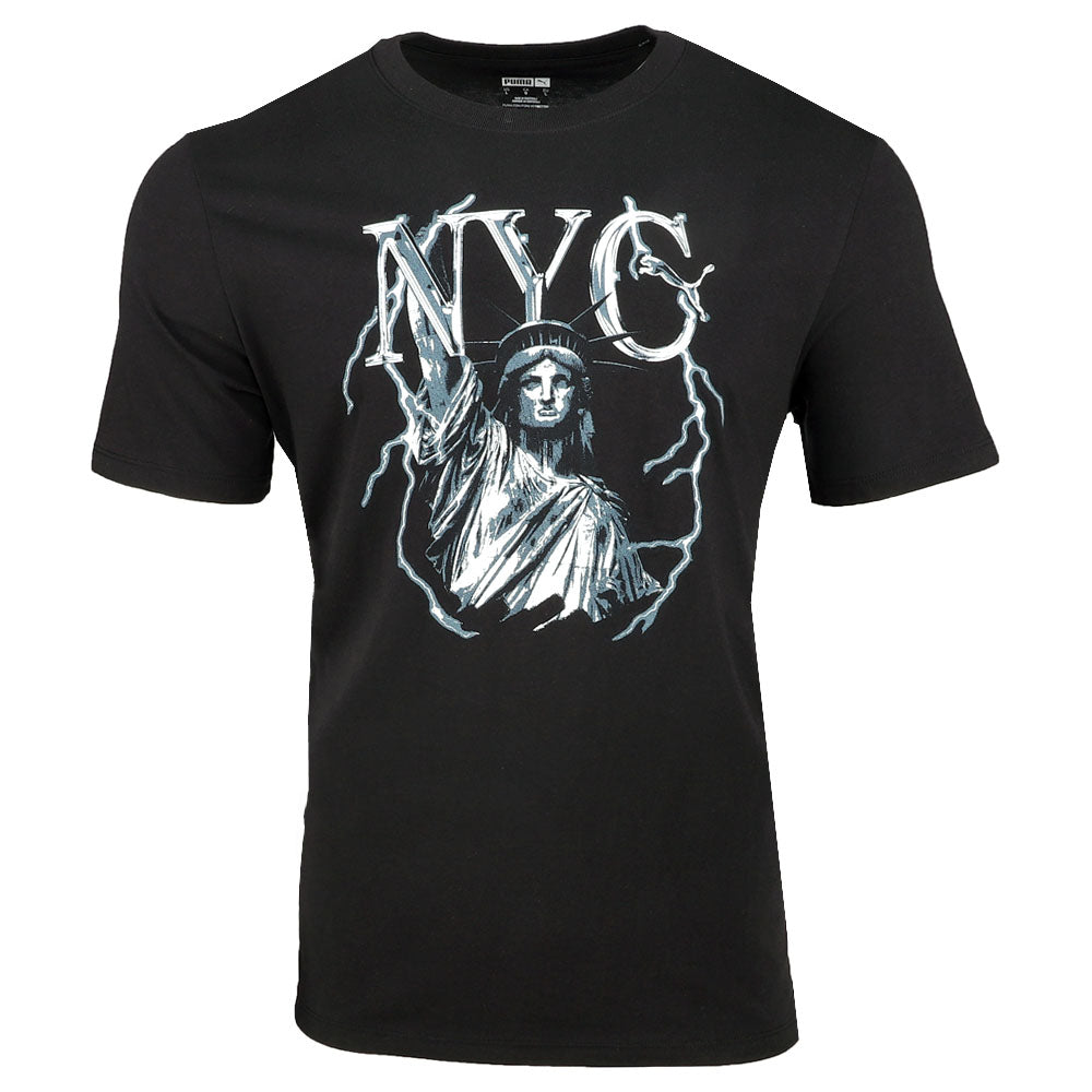 NYC Electric Liberty Graphic Crew Neck Short Sleeve T-Shirt、mySite、gtrtttuynbv
