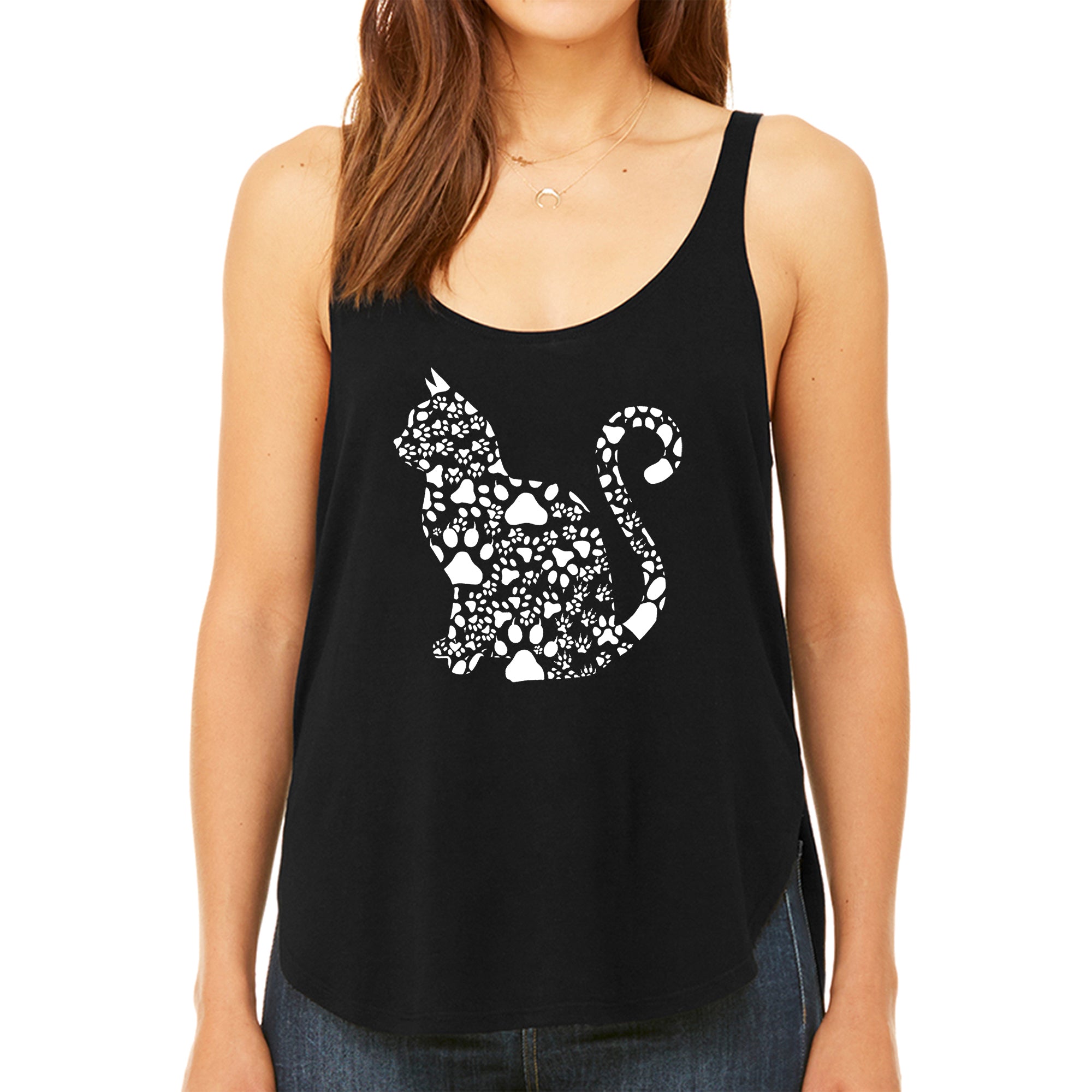 Cat Claws - Women's Premium Word Art Flowy Tank Top、mySite、camillekostekn