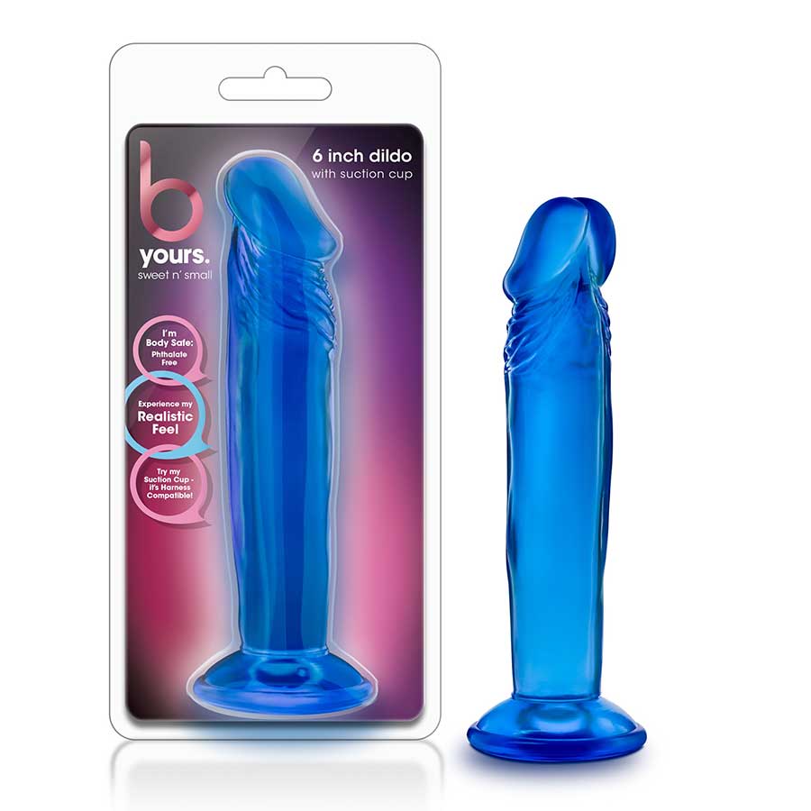 B Yours Small 6 Inch Anal Dildo With Suction Cup by Blush Novelties | Blue、mySite、bottomscart