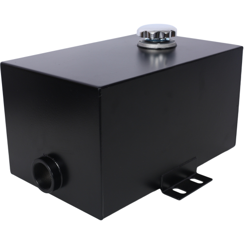 5 Gallon 14 Gauge Steel Hydraulic Fluid Reservoir Tank with Inlet 1-1/2" FNPT and Outlet 3/4" FNPT, Integral Mounting Foot On Each End, Black、、eastwooduniform