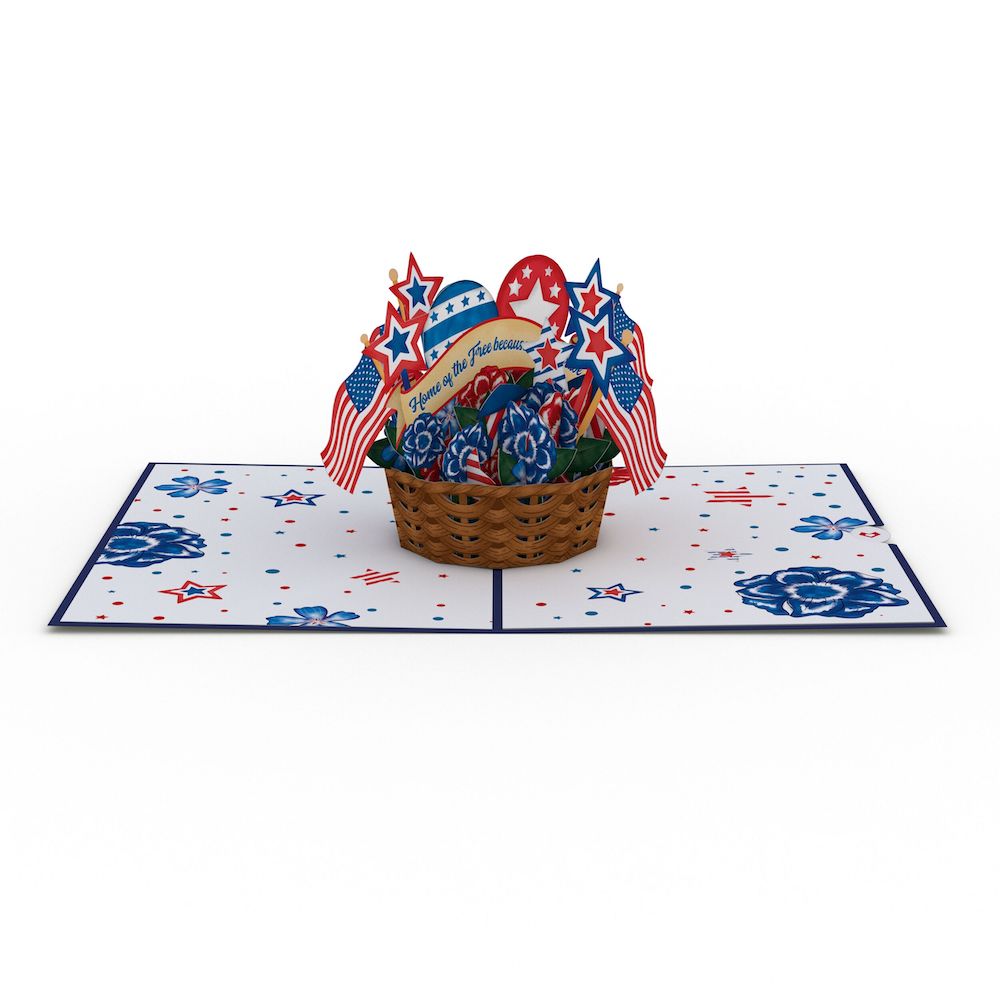 Americana Basket Pop-Up Card、mySite、solidvoid