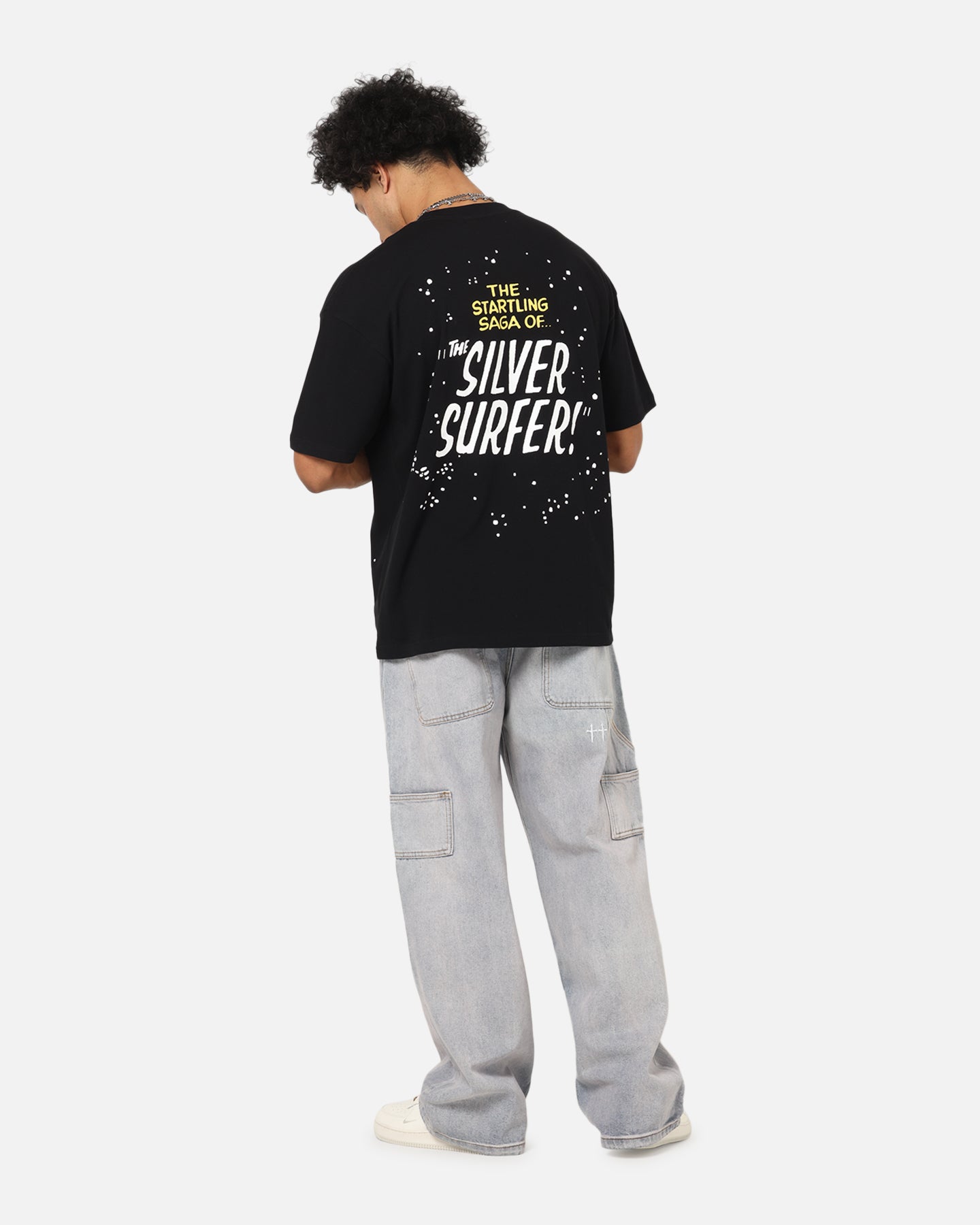 73 Studio Marvel Fantastic Four Silver Surfer Saga T-Shirt Black、mySite、zt4zffjzw