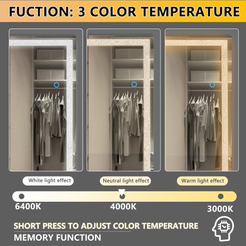 LED Crystal Mirror Light With Dimmable Lights、、eastwooduniform