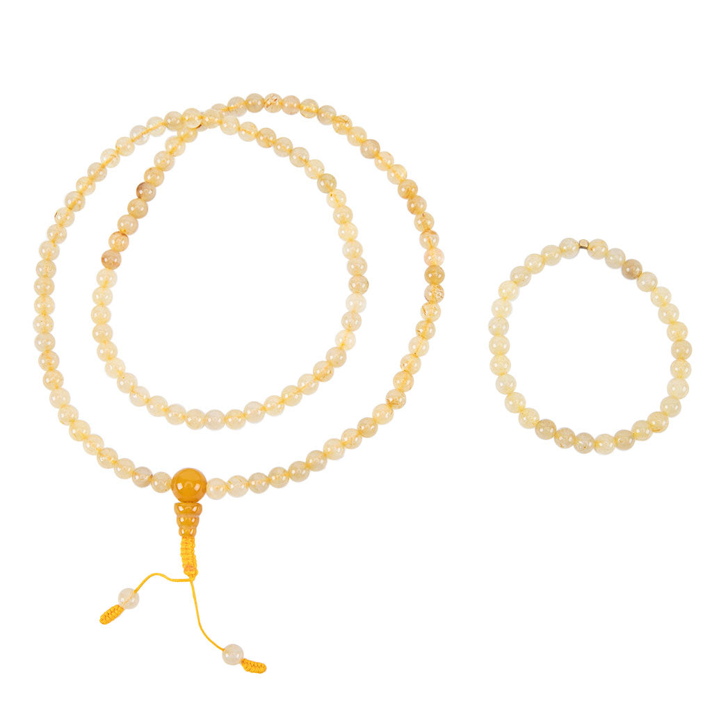 Yellow Agate Mala Set、mySite、topwebapps