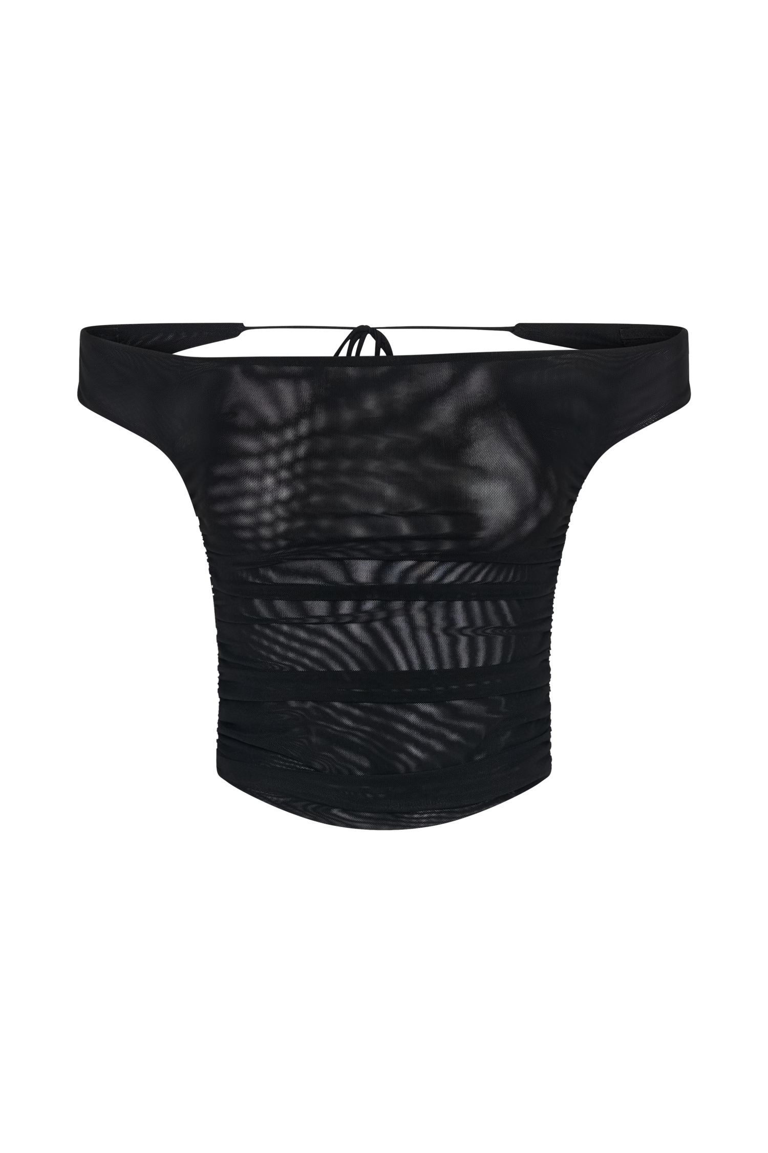 Brooklyn Mesh Crop Top - Black、mySite、solidvoid