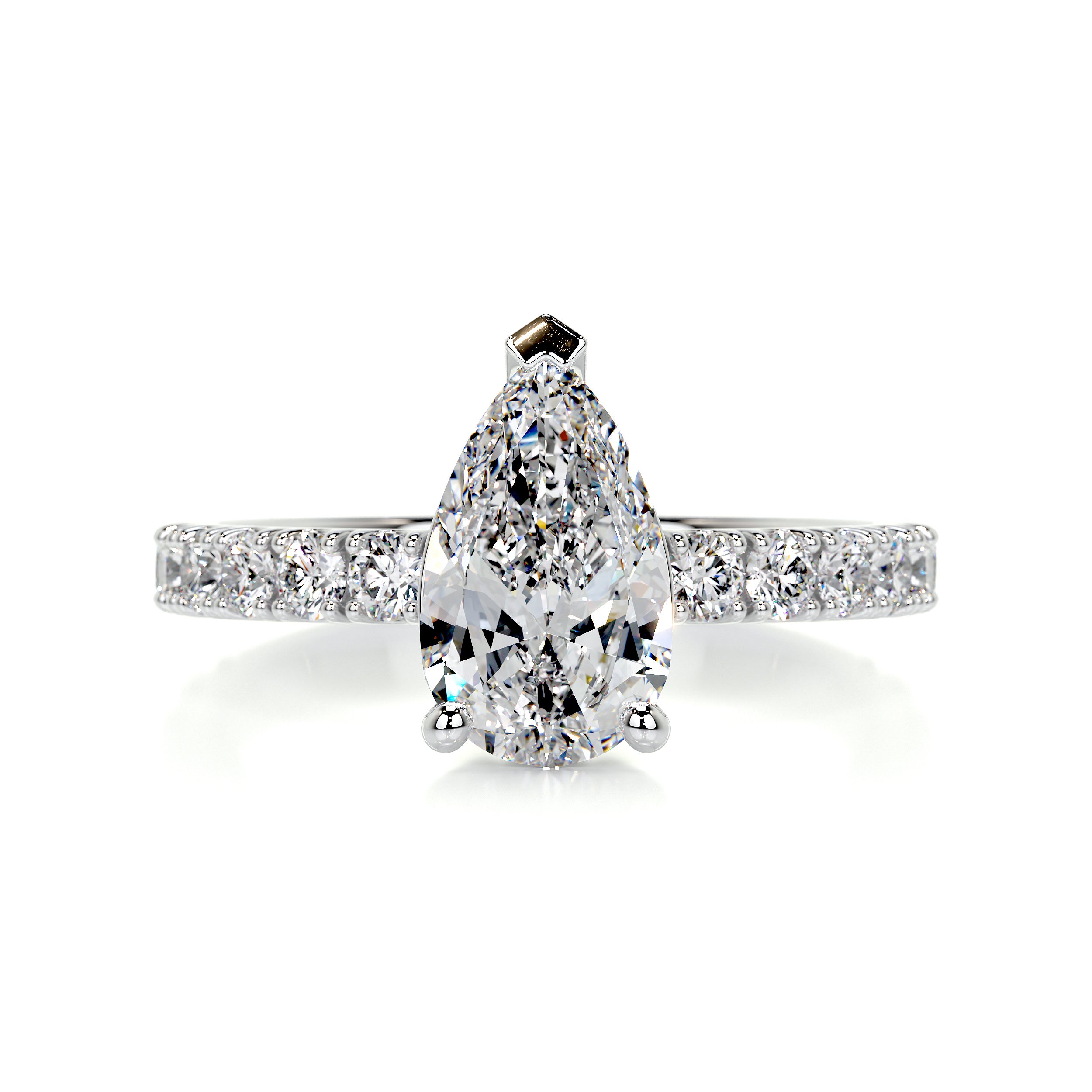 Hailey Diamond Engagement Ring -18K White Gold、mySite、hinf8tx79