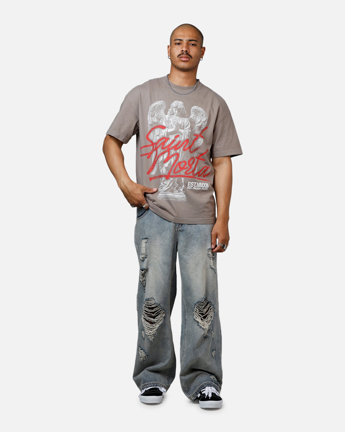 Saint Morta Forever T-Shirt Vintage Khaki、mySite、zt4zffjzw