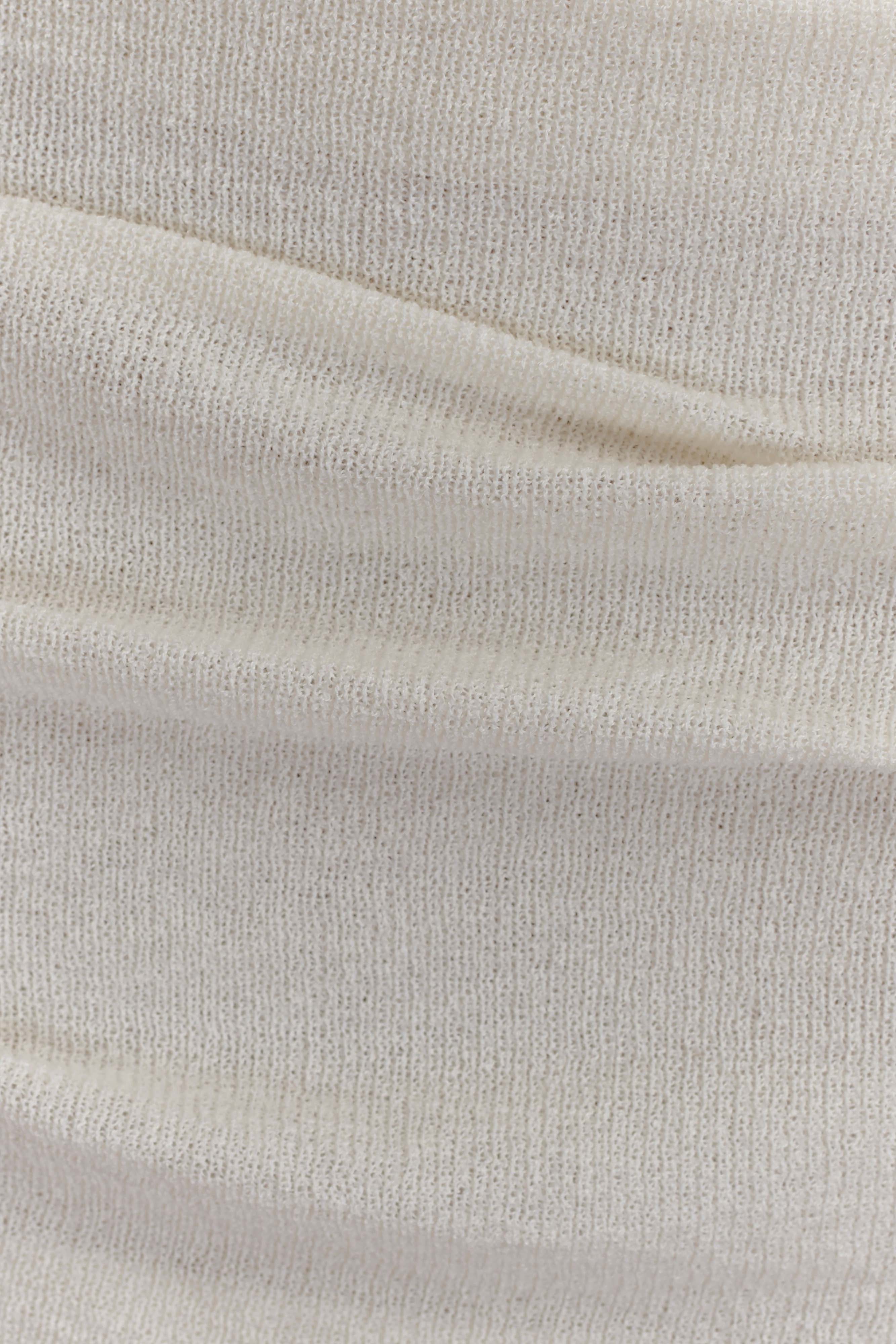 Elora Strapless Knit Maxi Dress - Ivory、mySite、solidvoid