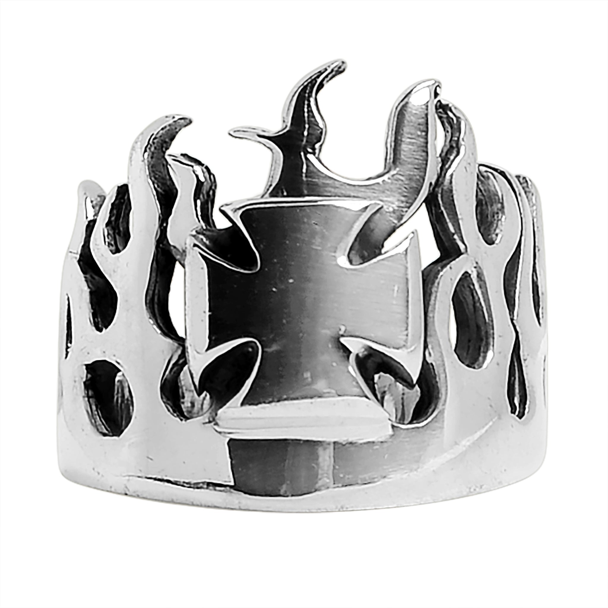 Sterling Silver Maltese Cross Flame Ring / SSR0022、mySite、dreamappss