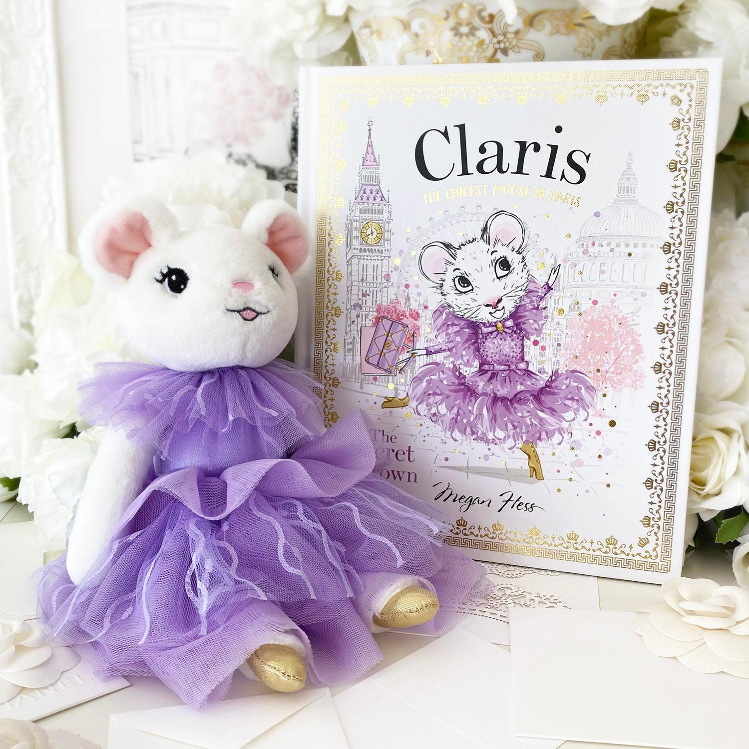 Claris The Mouse - Oh La La Lilac Plush Doll、mySite、g9winljtr
