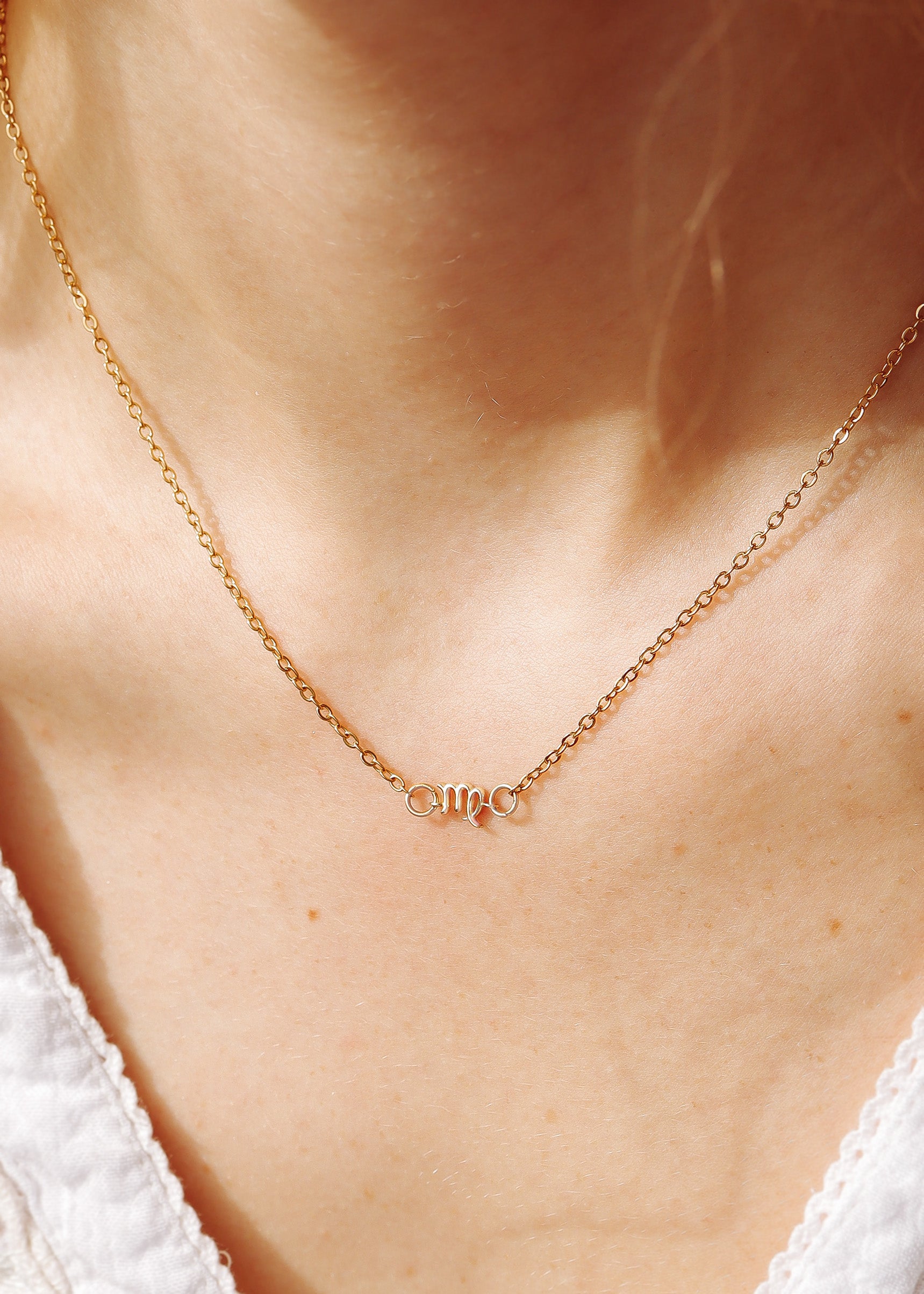 14K Gold Plated Sterling Silver Zodiac Connector Charm for Permanent Jewelry / PMJ1032、mySite、dreamappss