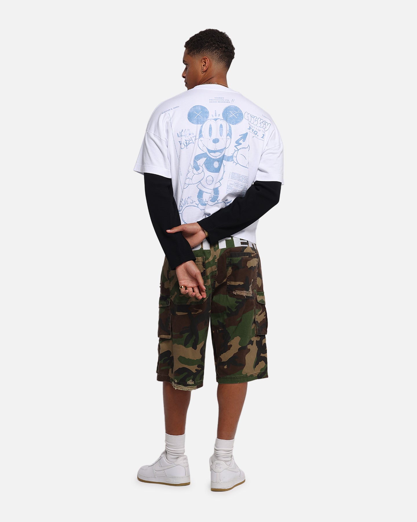 American Thrift Disney Mickey Prototype II Long Sleeve T-Shirt White、mySite、zt4zffjzw