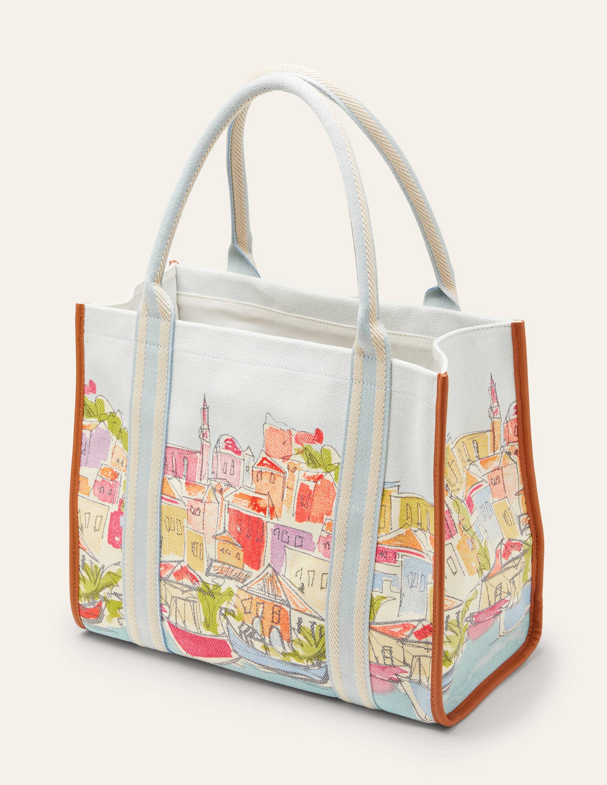  Tilda Canvas Tote Bag-Rainbow Village、mySite、ashleygrahame