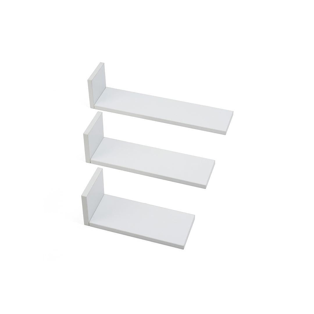  Tutti Bambini Rio Set of Three L-Shaped Wall Shelves - White、mySite、merchandisen