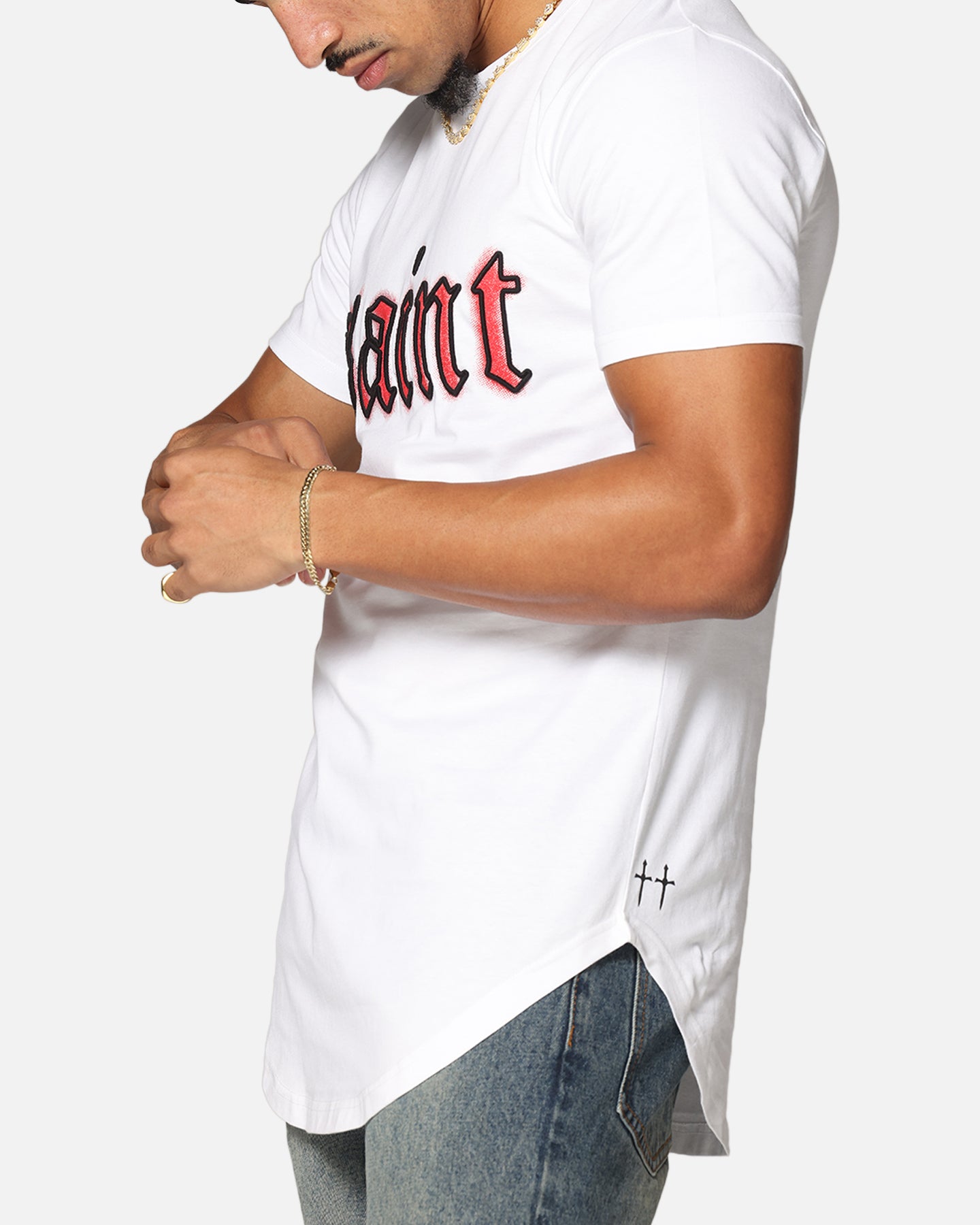 Saint Morta Cambronne El Duplo SS Tee White/Red、mySite、zt4zffjzw