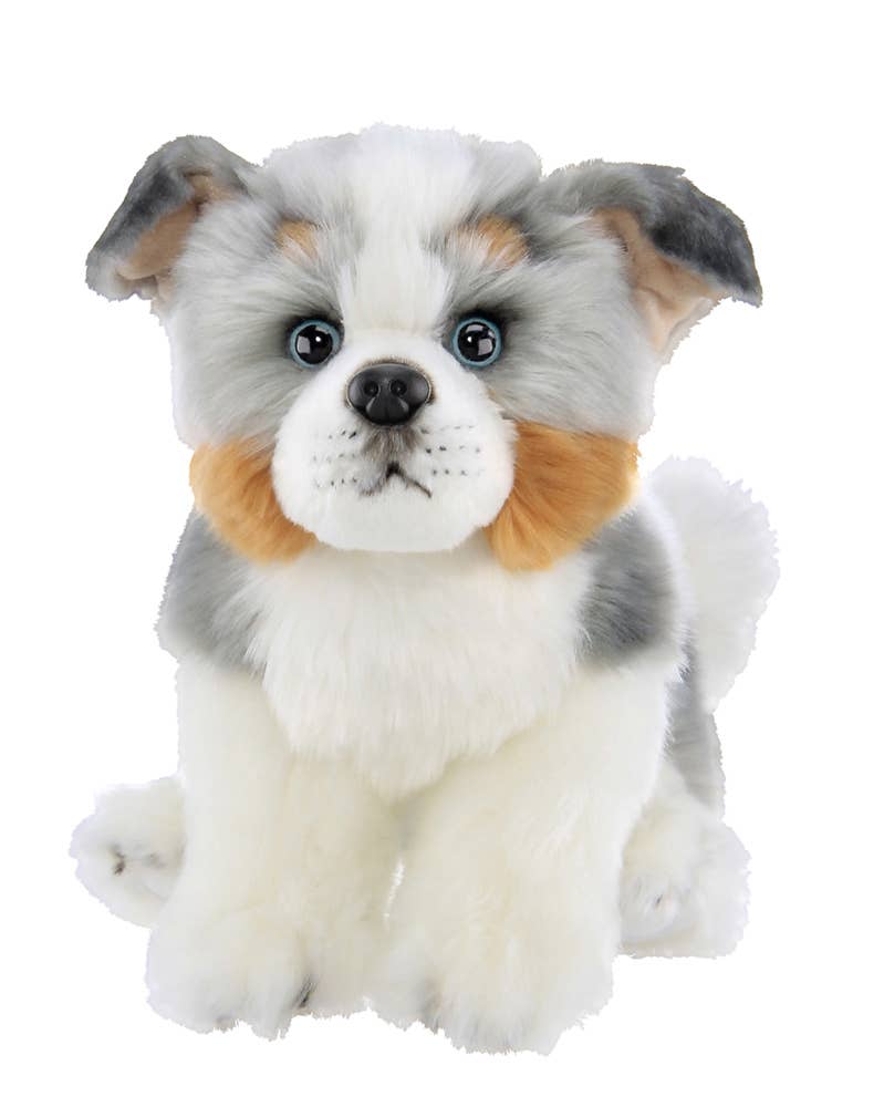 Australian Shepherd Plush Puppy Dog Realistic、mySite、g9winljtr
