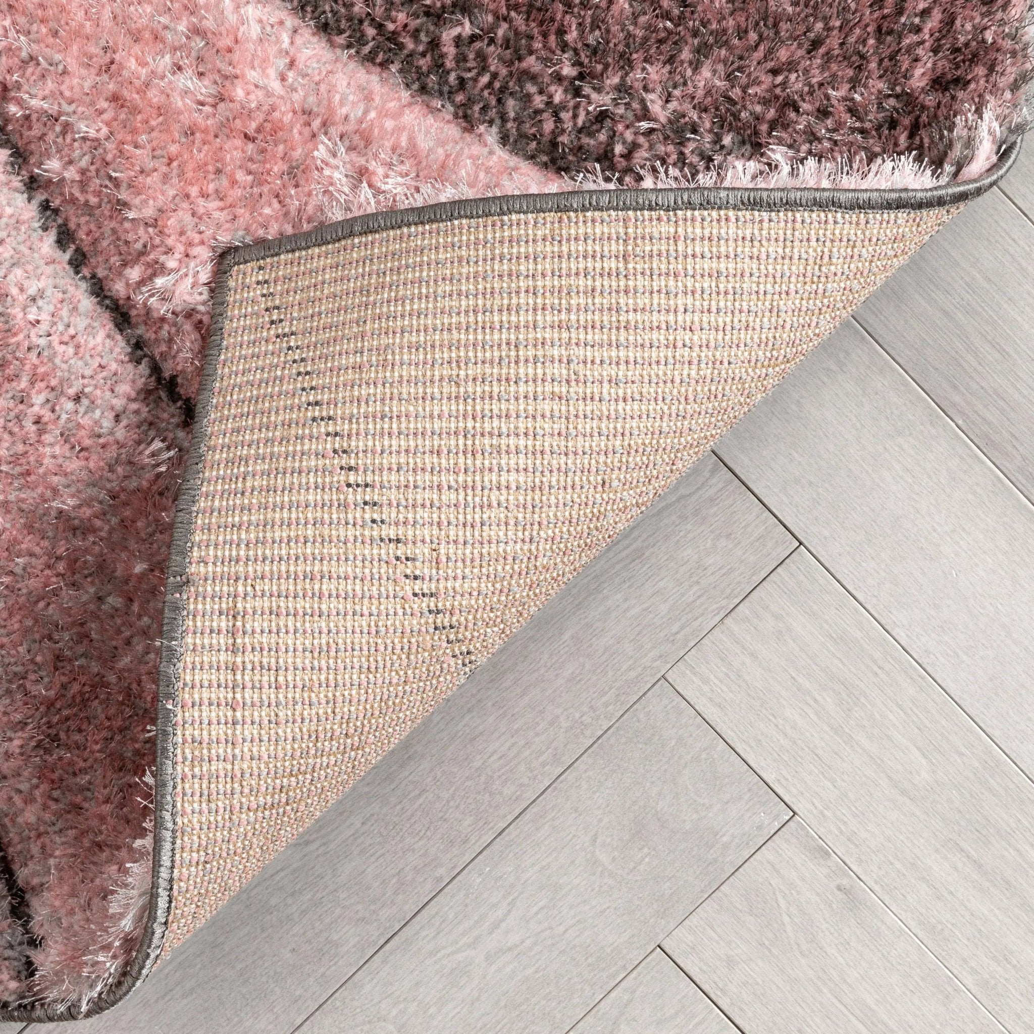Luz Modern Geometric Blush 3D Textured Thick & Soft Shag Rug、mySite、gigharbornorthrealestate