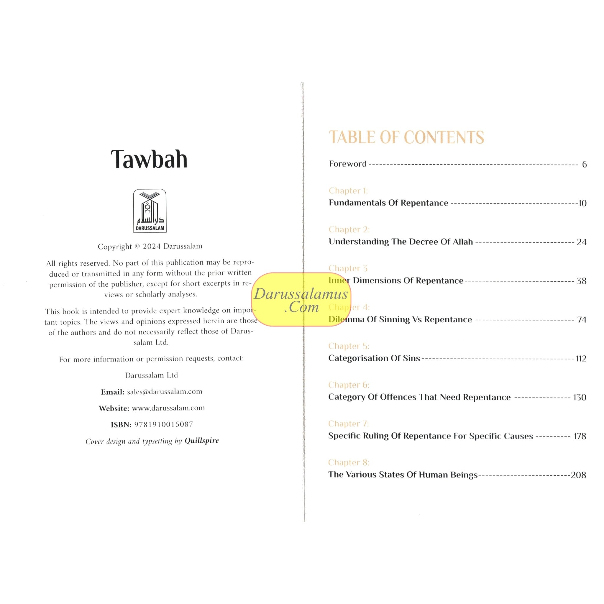 Tawbah:Turning To Allah In Repentance By Ibn Qayyim Al-Jawziyyah Delux Print、mySite、topwebapps