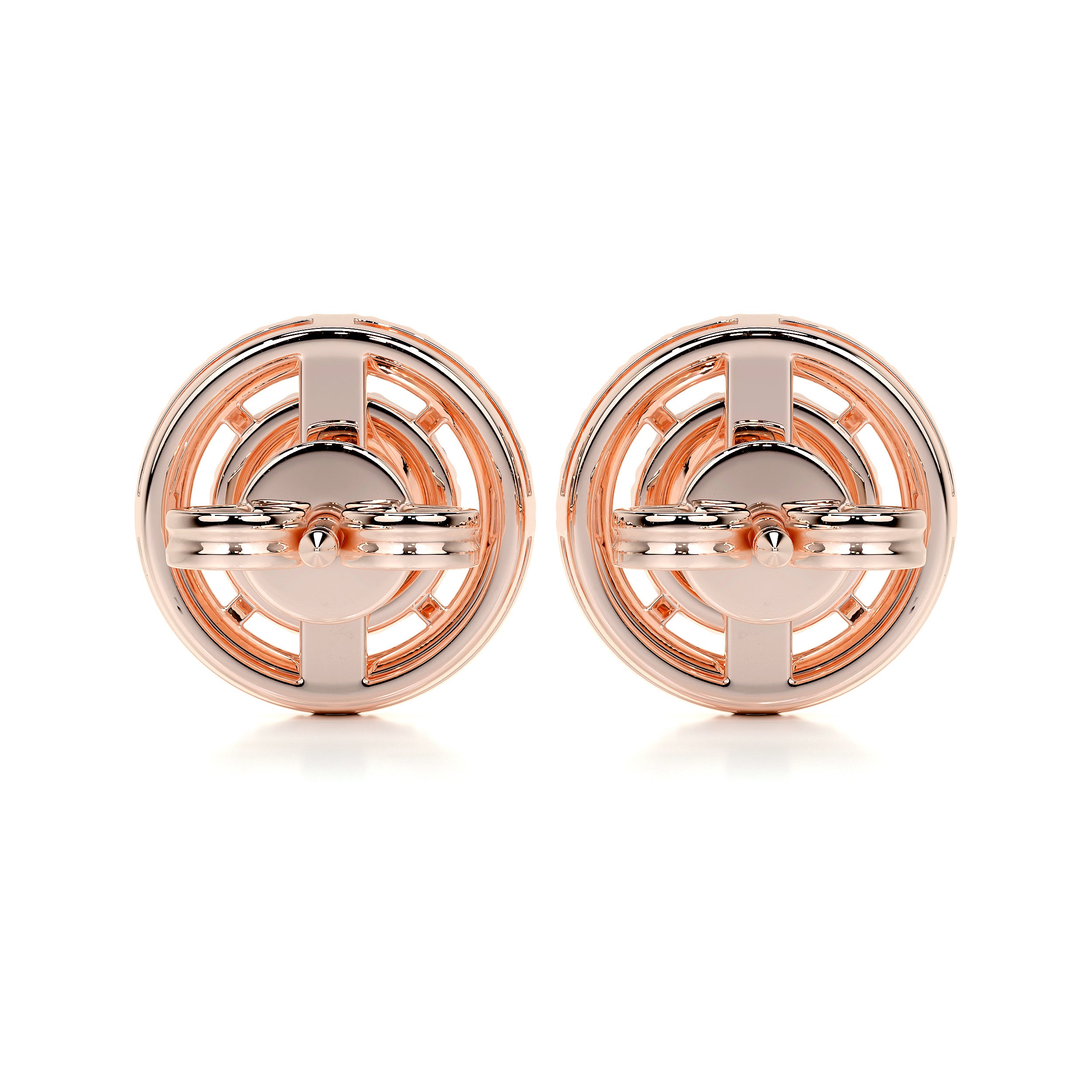 Joan Diamond Earrings (1 Carat) - 14K Rose Gold、mySite、hinf8tx79