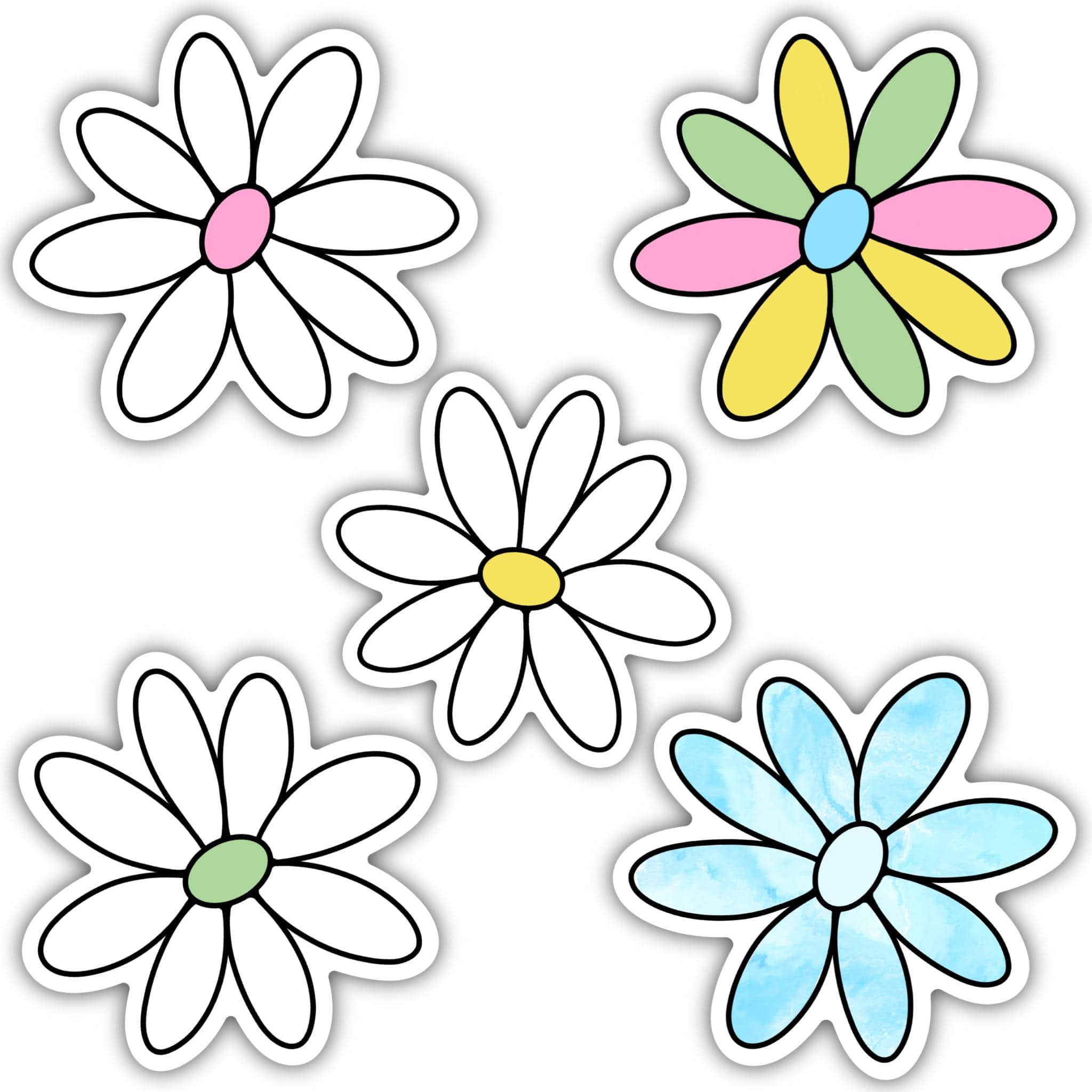  Daisy Aesthetic Sticker 5 Pack、mySite、elrpsem3k