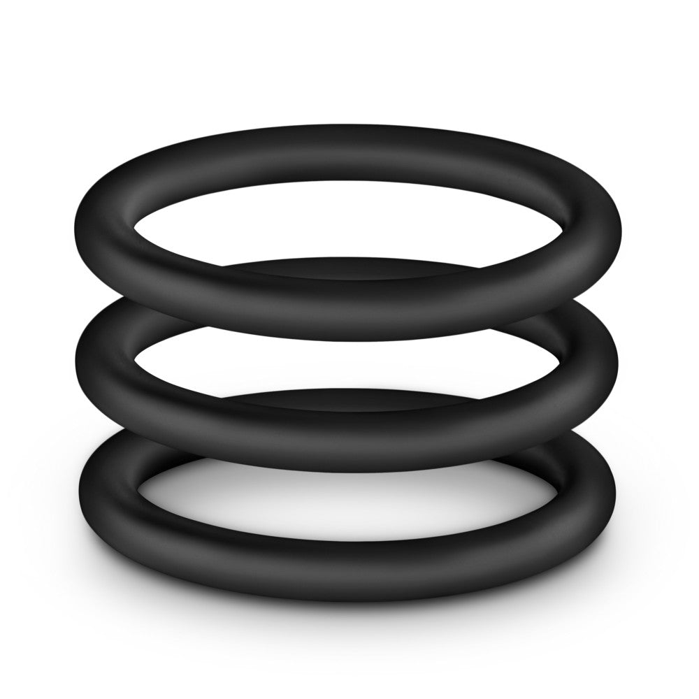 Performance By Blush® | VS3: Black Large Penis Rings (3-Pack) - Made with Puria™ Silicone、mySite、bottomscart