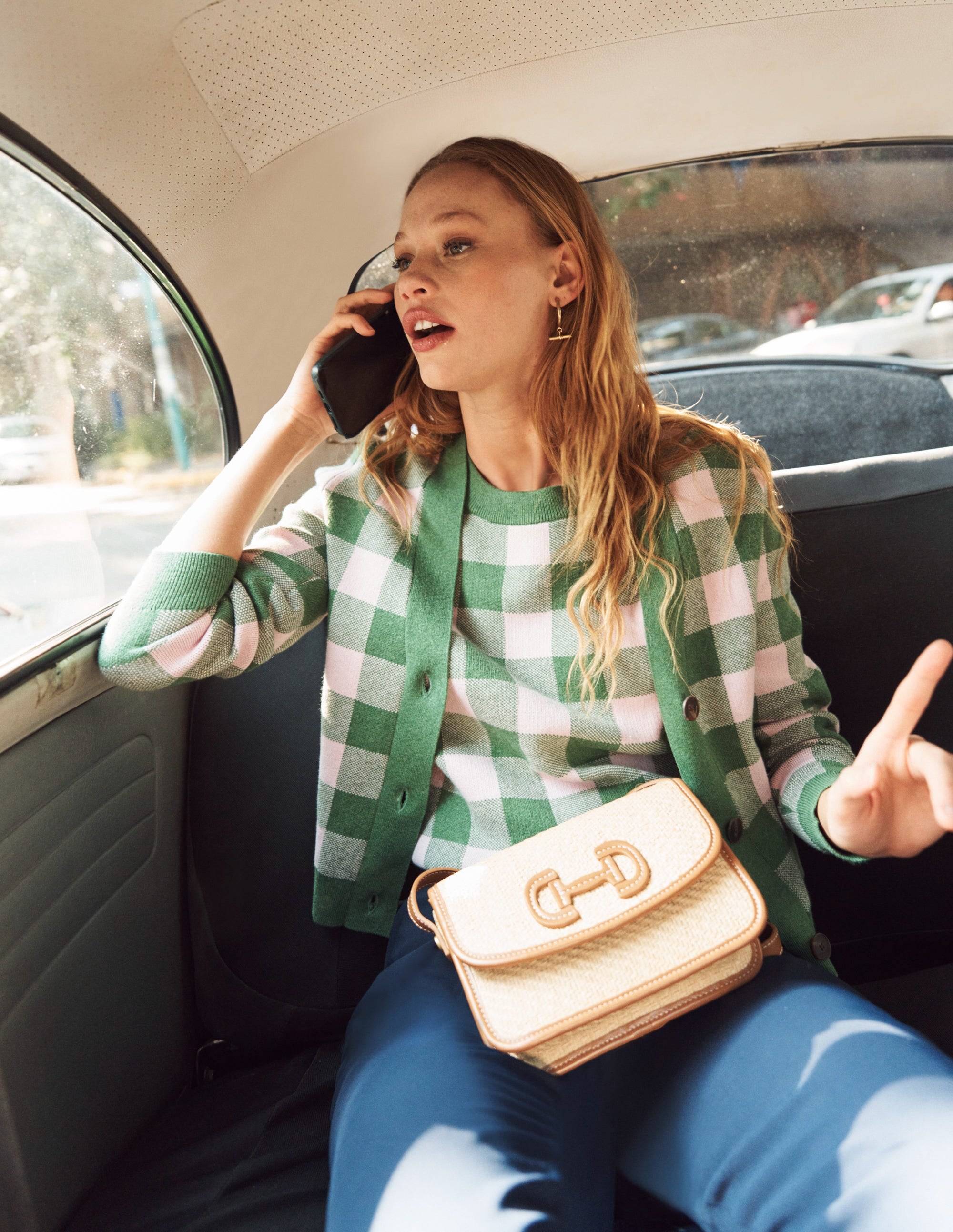  Gingham Tank-Rich Emerald, Blossom Pink、mySite、ashleygrahame