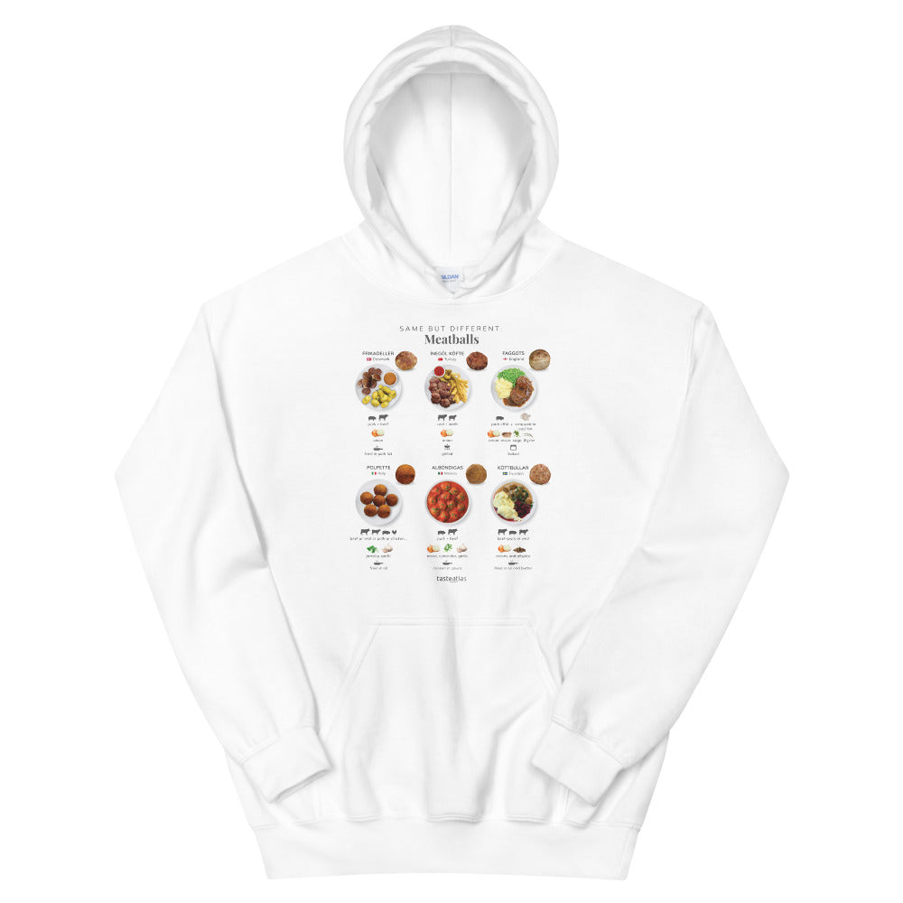 Same But Different Meatballs Unisex Hoodie、mySite、camillekostekn