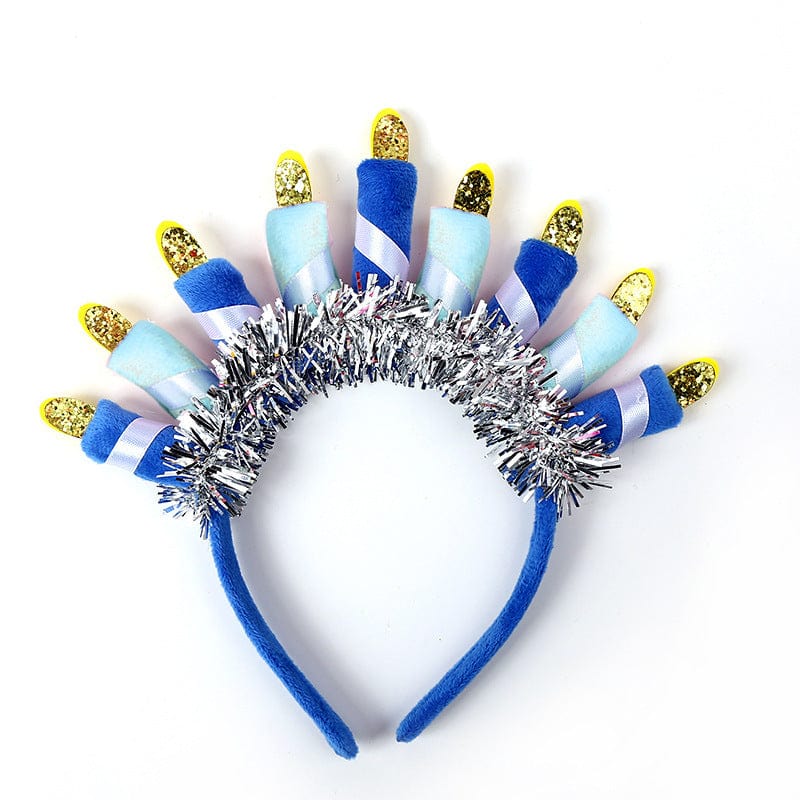 Blue Menorah Headband by Tipsy Elves、mySite、topwebapps