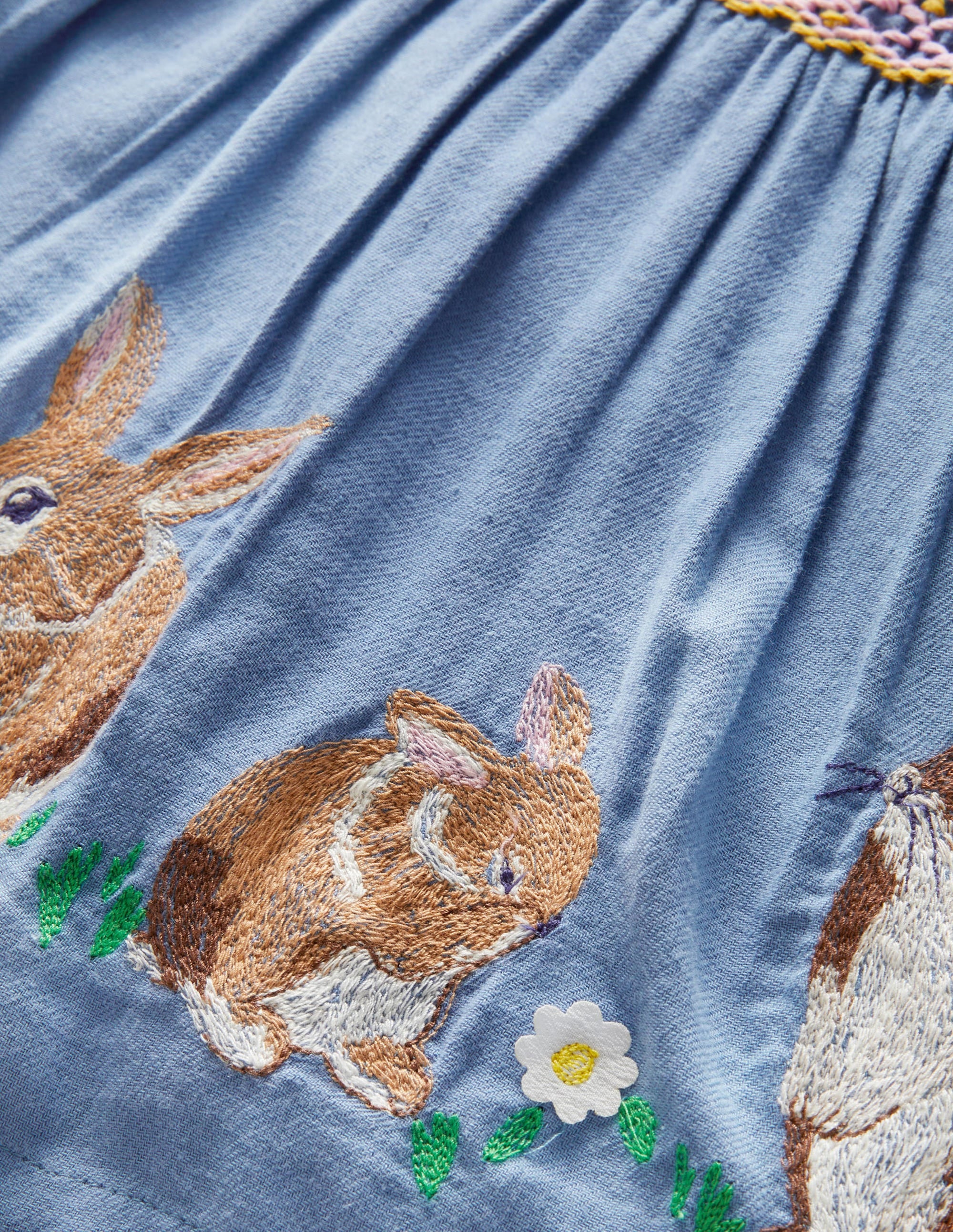  Nostalgic Woven Dress-Riviera Blue Bunnies、mySite、ashleygrahame