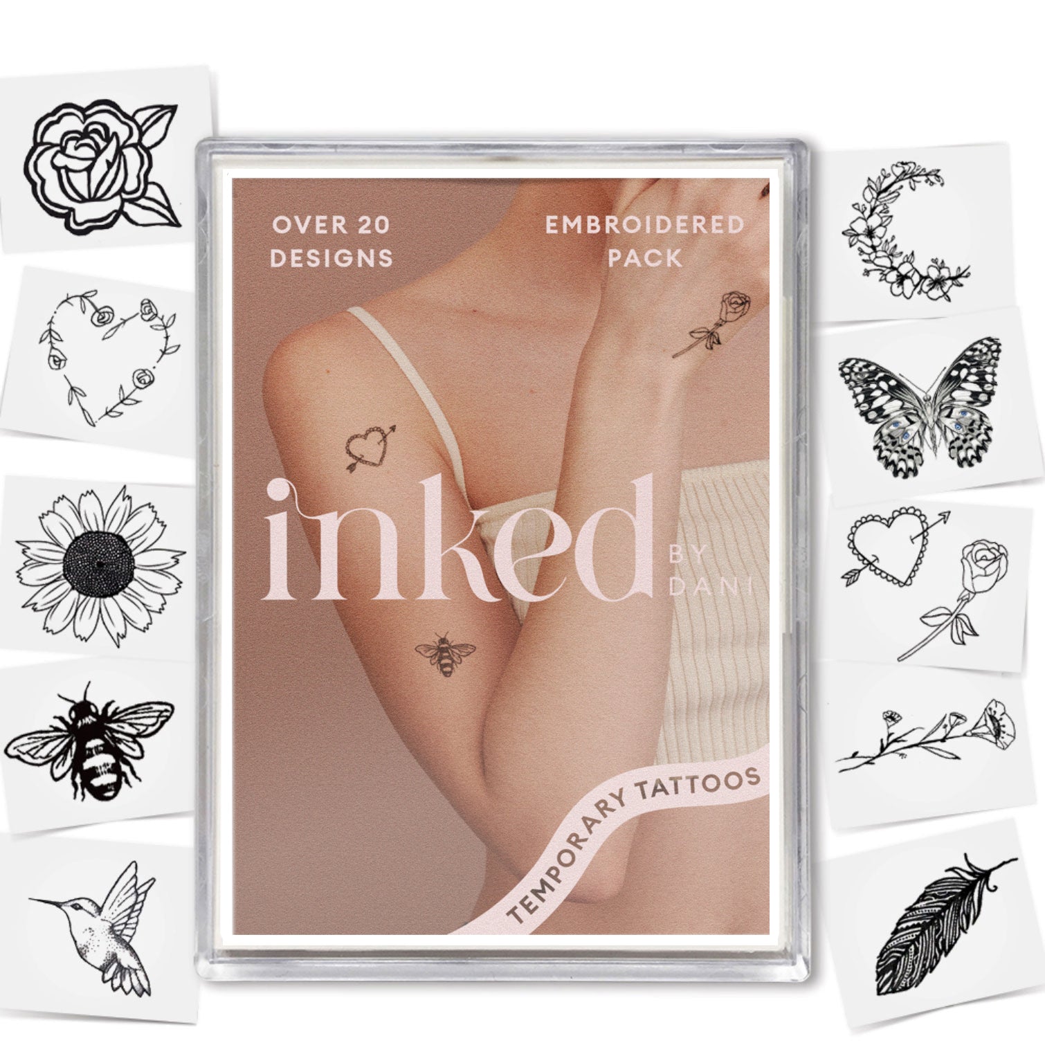  Embroidered Temporary Tattoo Pack、mySite、ghnorth