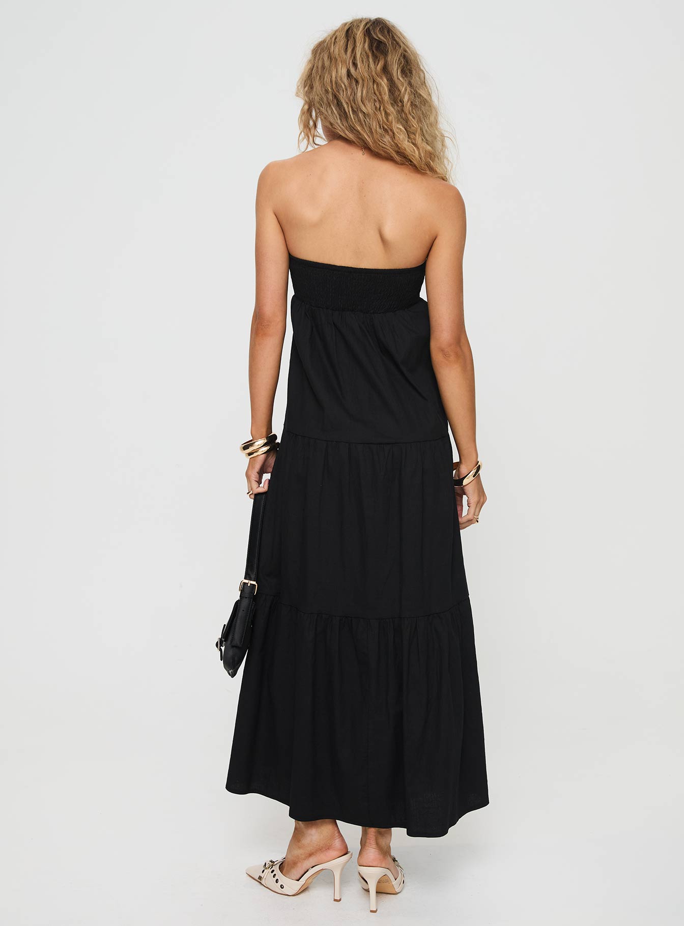 Osment Maxi Dress Black、mySite、solidvoid
