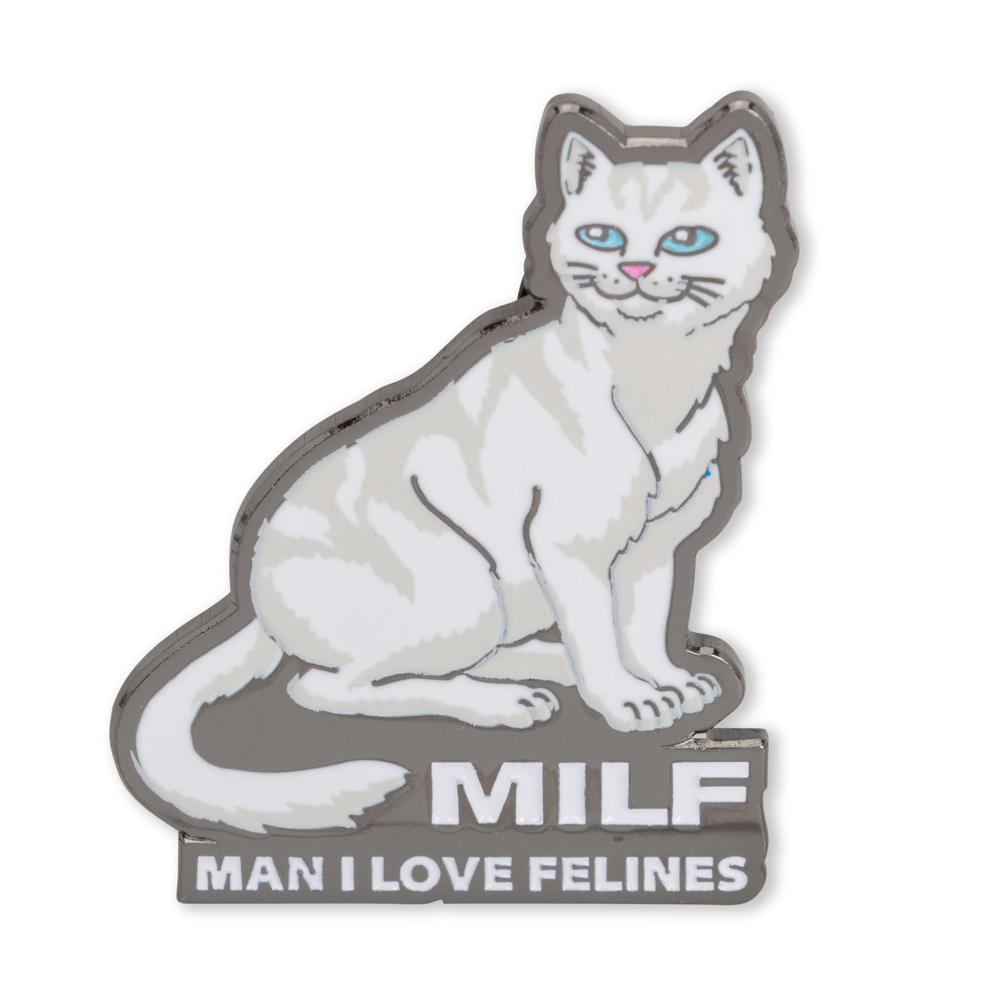  Man I Love Felines Pin (Multi)、mySite、merchandisen