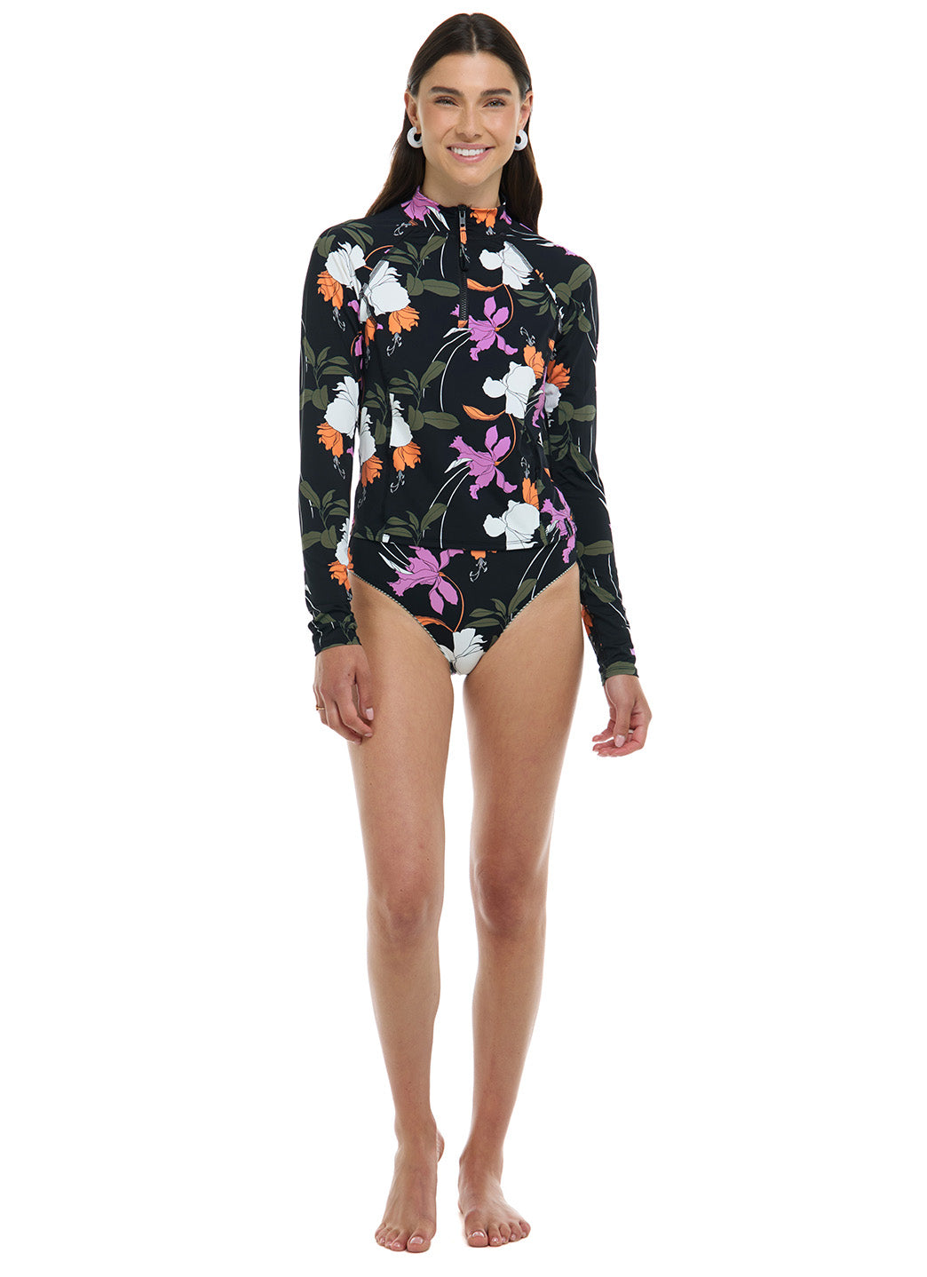 Body Glove Women's Dreamy Raelynn Long Sleeve Rash Guard、mySite、noshort