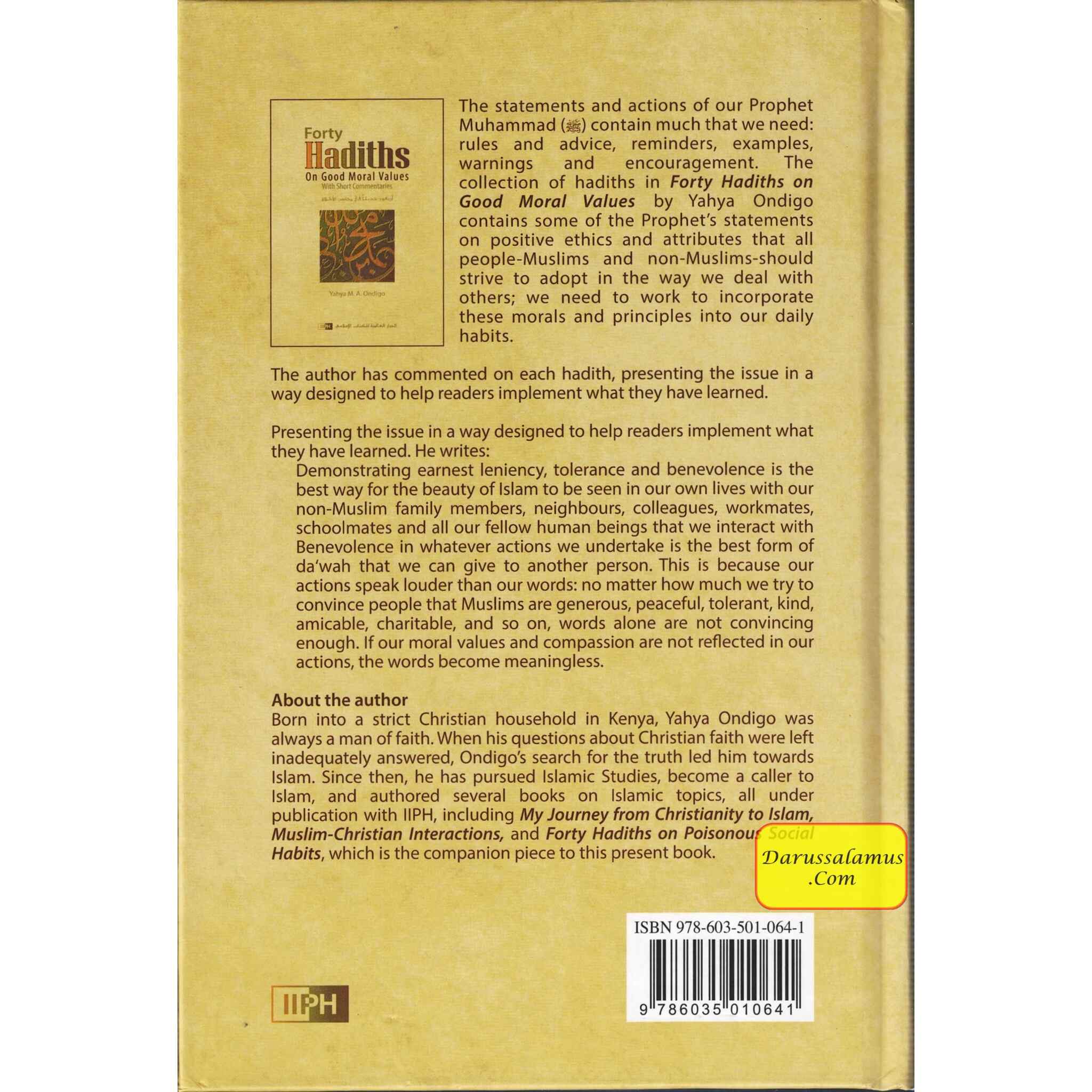 Forty Hadiths on Good Moral Values with Short Commentaries By Capt. (Rtd) Yahya M. A. Ondigo、mySite、topwebapps