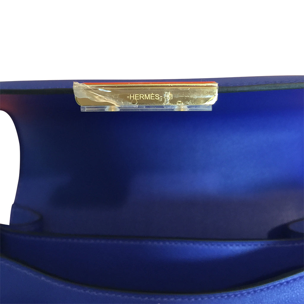 Hermès Constance Mini 18 Bleu Electrique Swift GHW、mySite、garminoutage.com