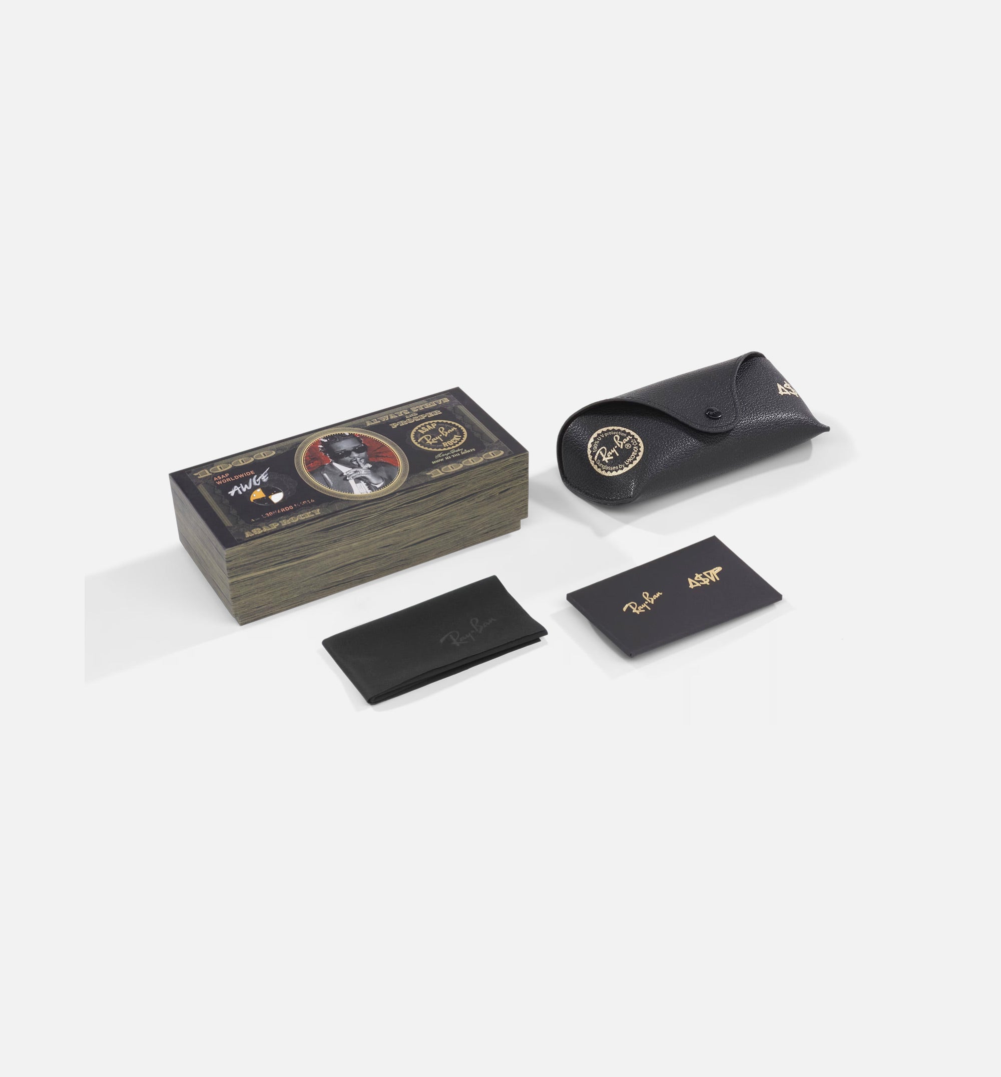 Mega Wayfarer Asap Mens Sunglasses - Black/Gold、mySite、dreamappss