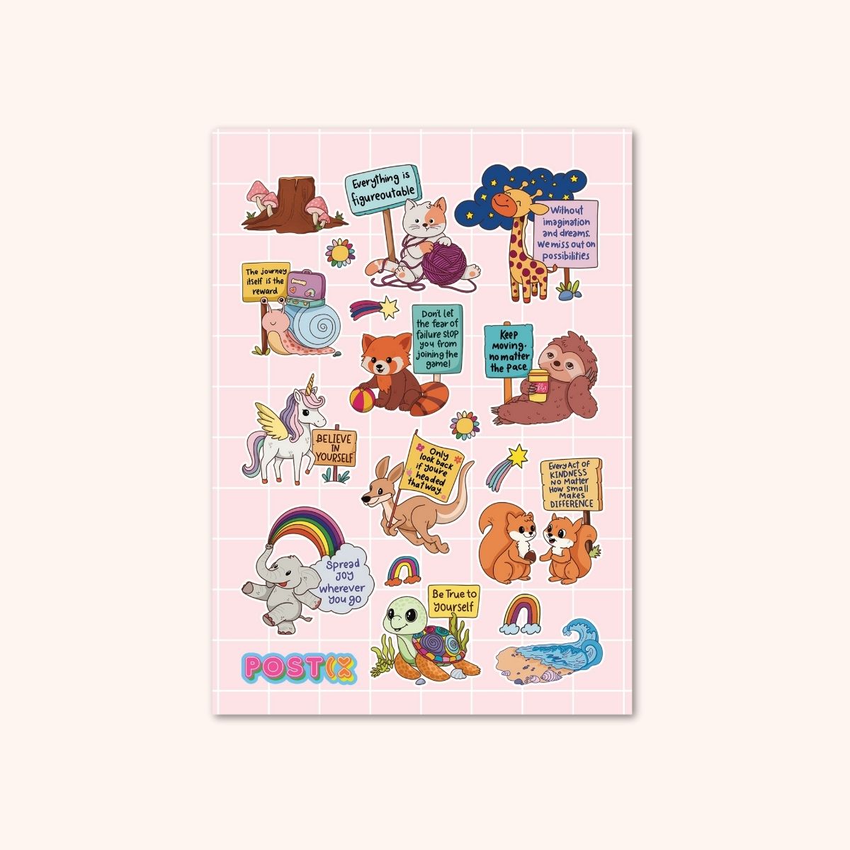  Kind Creatures Club Sticker Sheet、mySite、ghnorth