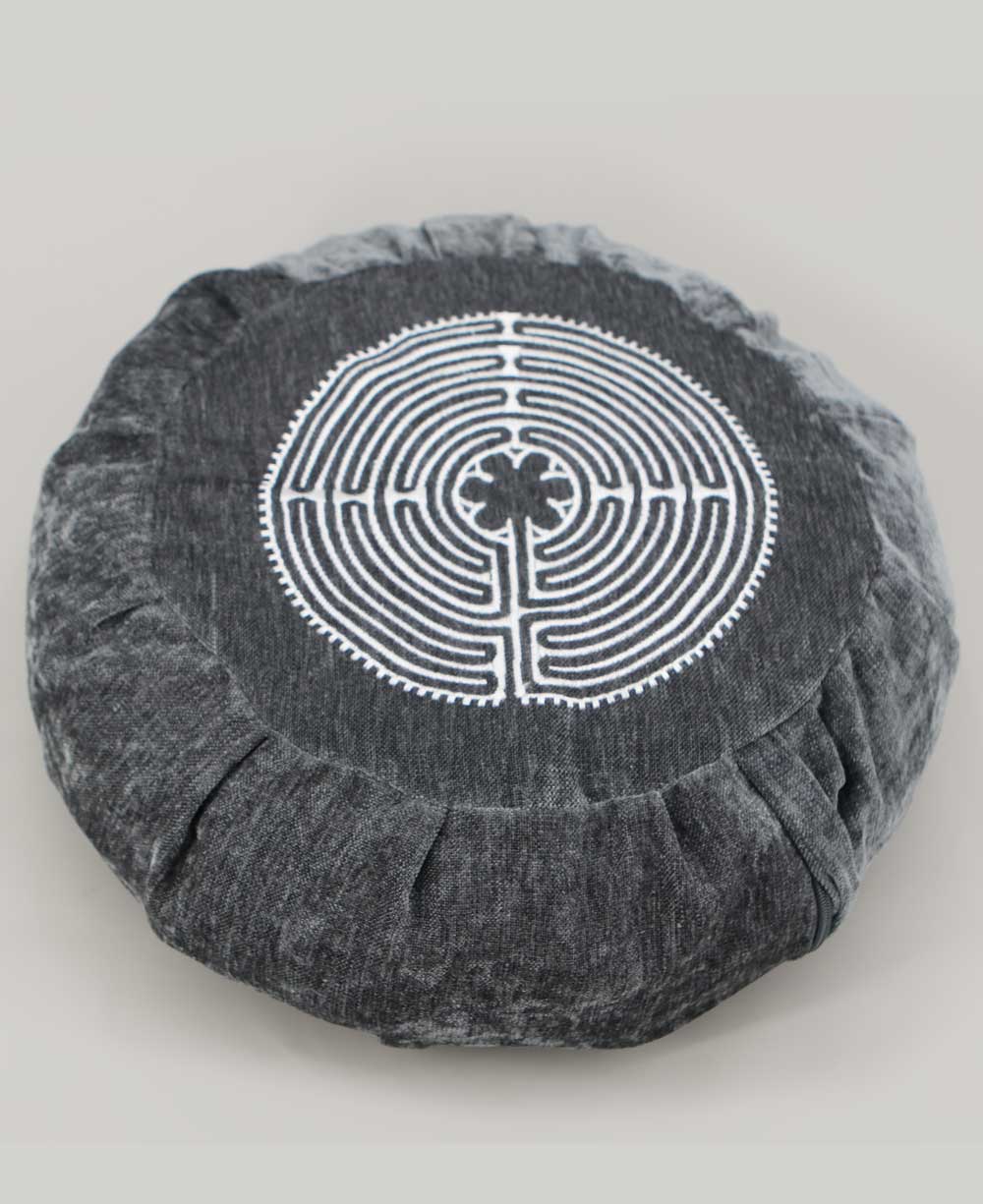 Chartres Labyrinth Design Zafu Meditation Cushion、mySite、topwebapps
