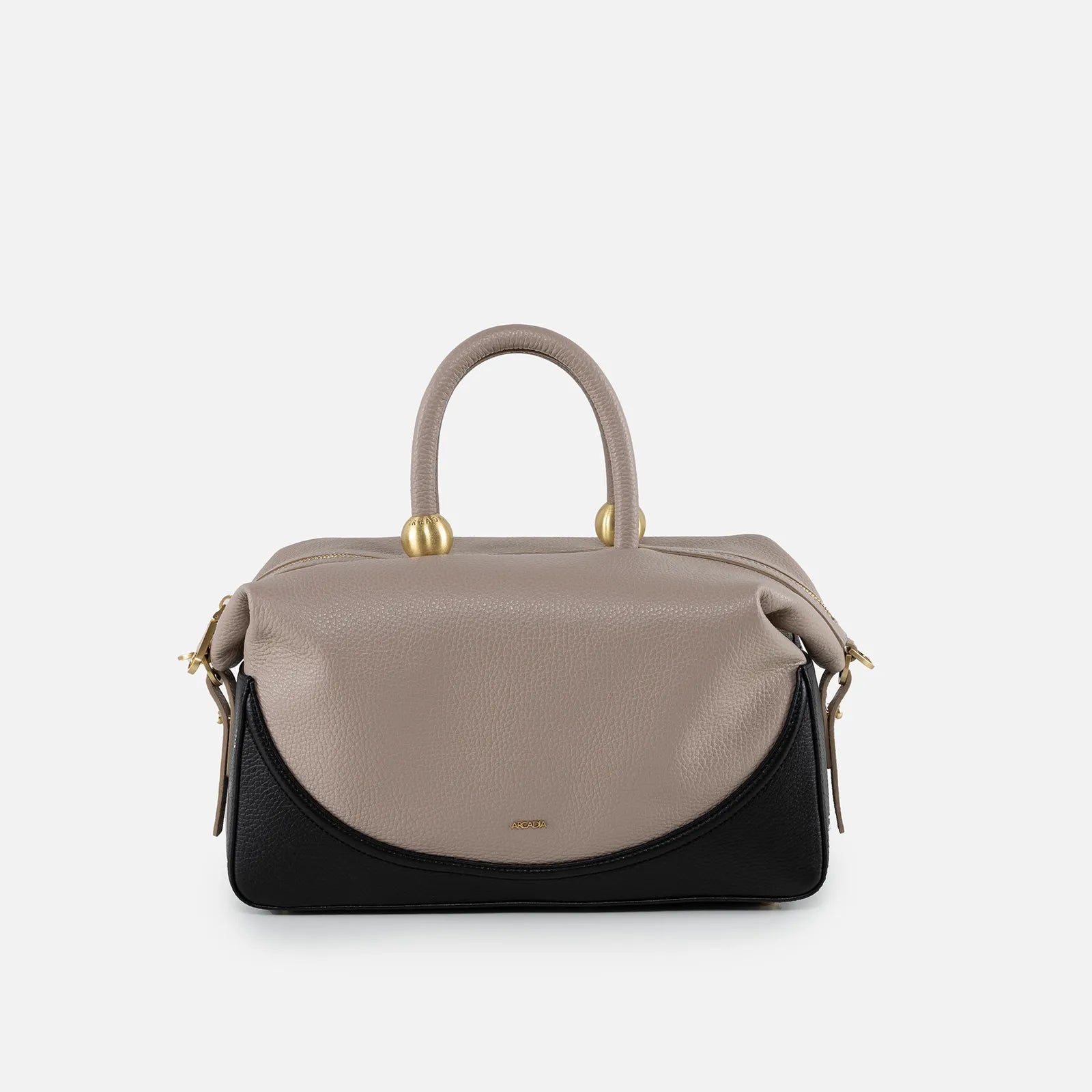 Arcadia Dione Large Top Handle Bag, Dollbic Avana-Nero、mySite、noshort