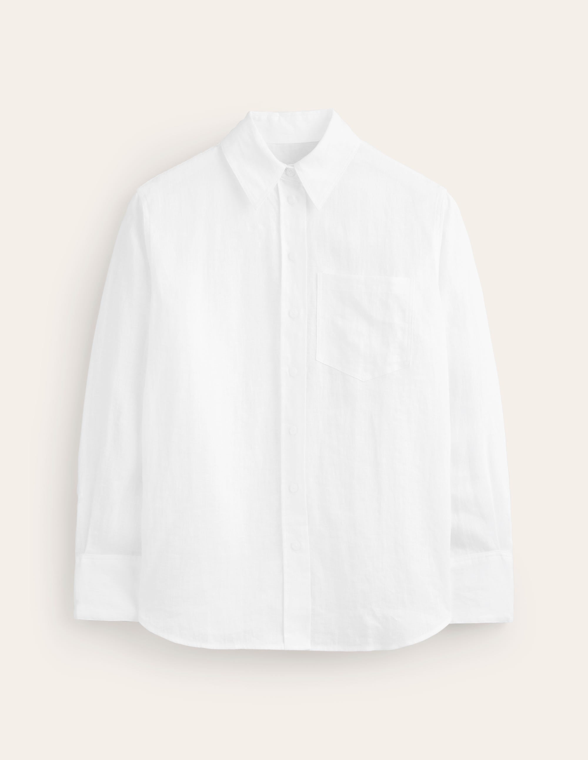  Connie Relaxed Linen Shirt-White、mySite、ashleygrahame