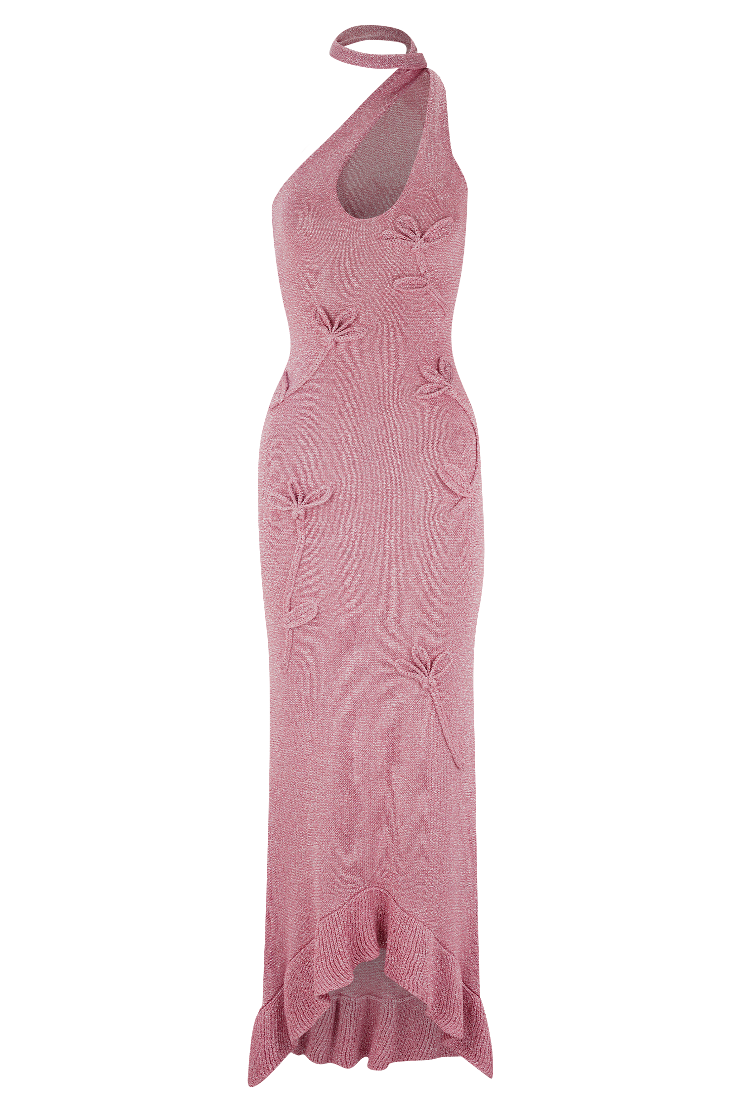 Celestino Floral Metallic Knit Maxi Dress - Pink、mySite、solidvoid