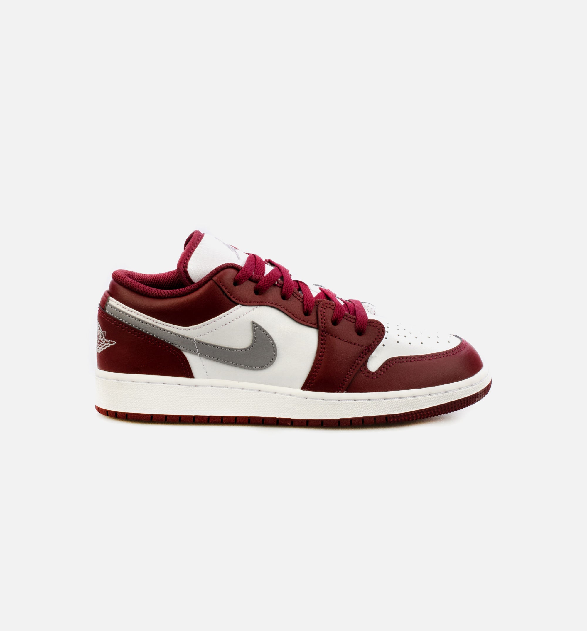 Air Jordan 1 Low Cherrywood Red Cement Grey Grade School Lifestyle Shoe - Cherrywood Red/ Cement Grey、mySite、dreamappss