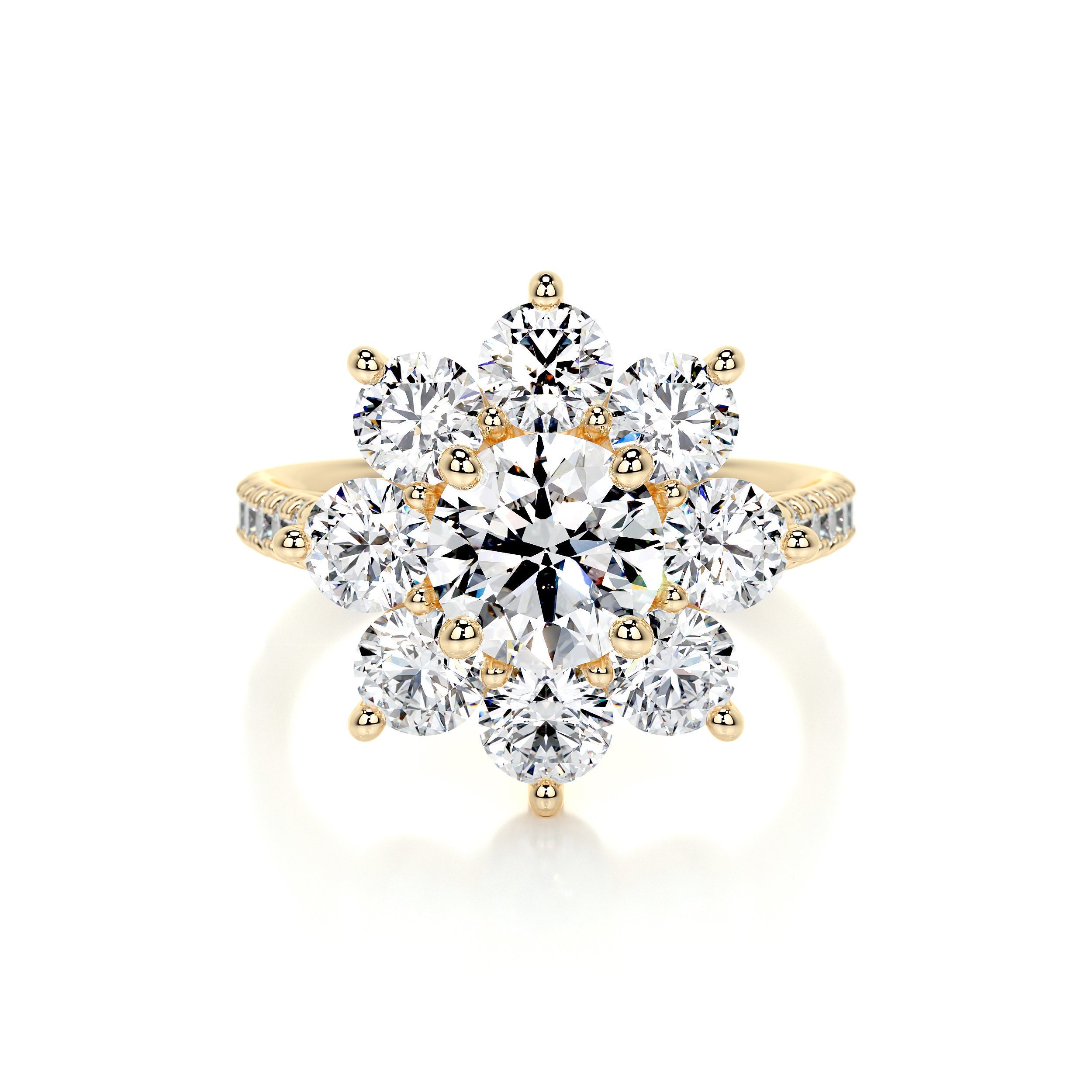 La Fleur Lab Grown Diamond Ring -18K Yellow Gold (RTS)、mySite、hinf8tx79